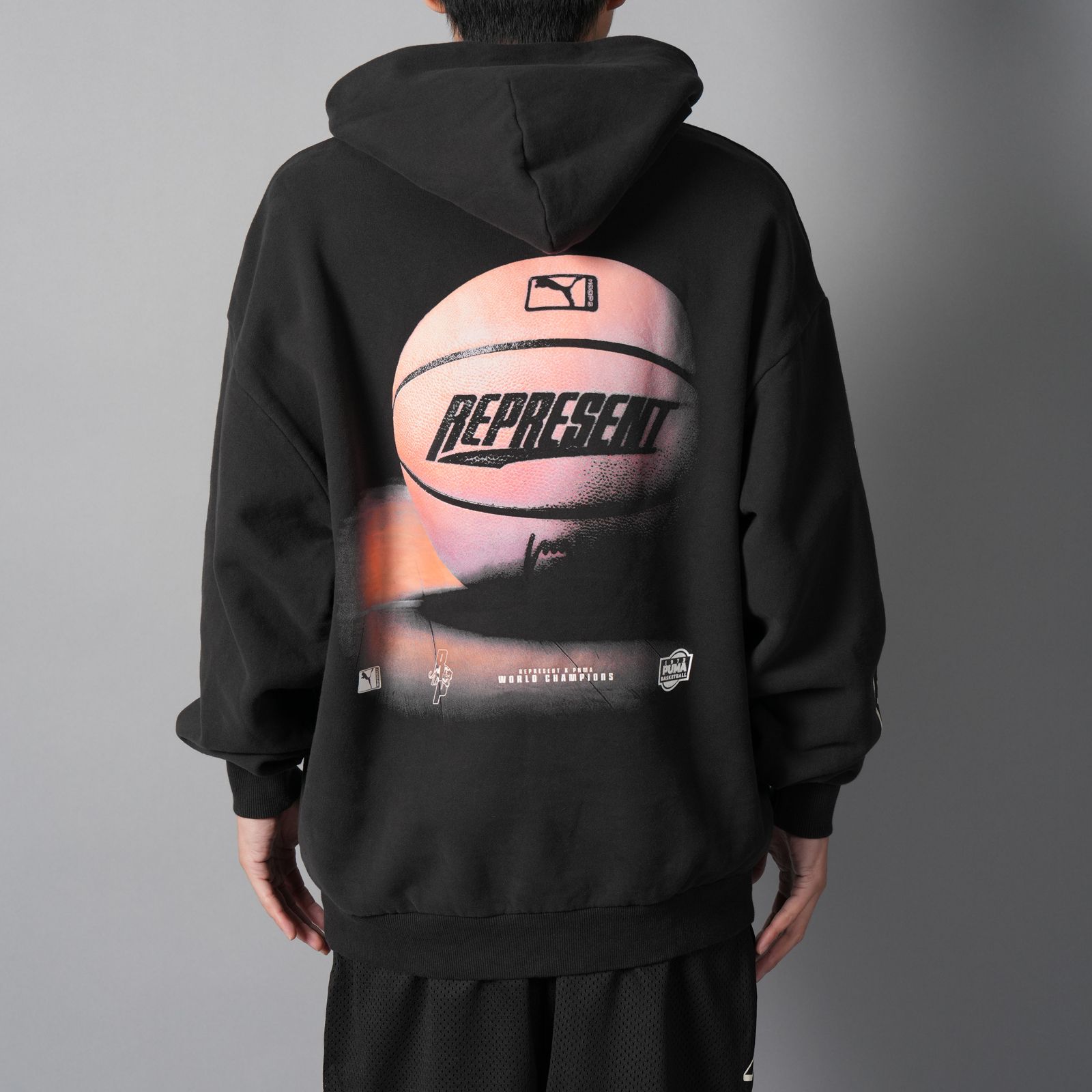 【残りわずか】REPRESENT LS HOODIE / リプレゼント ロングスリーブフーディー (プーマブラック)
