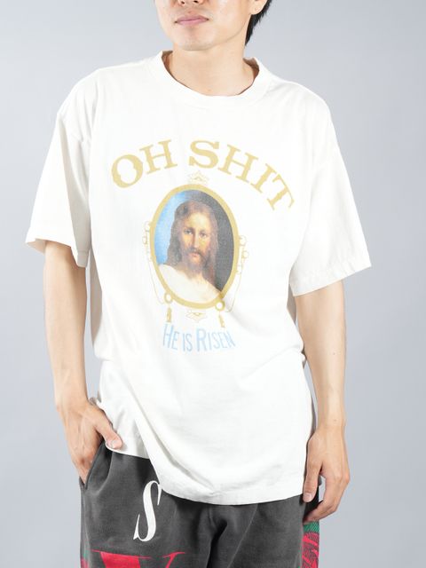 ラスト1点 / SM-A22-0000-003 / SS TEE/OH SHIT / Tシャツ  (ホワイト)