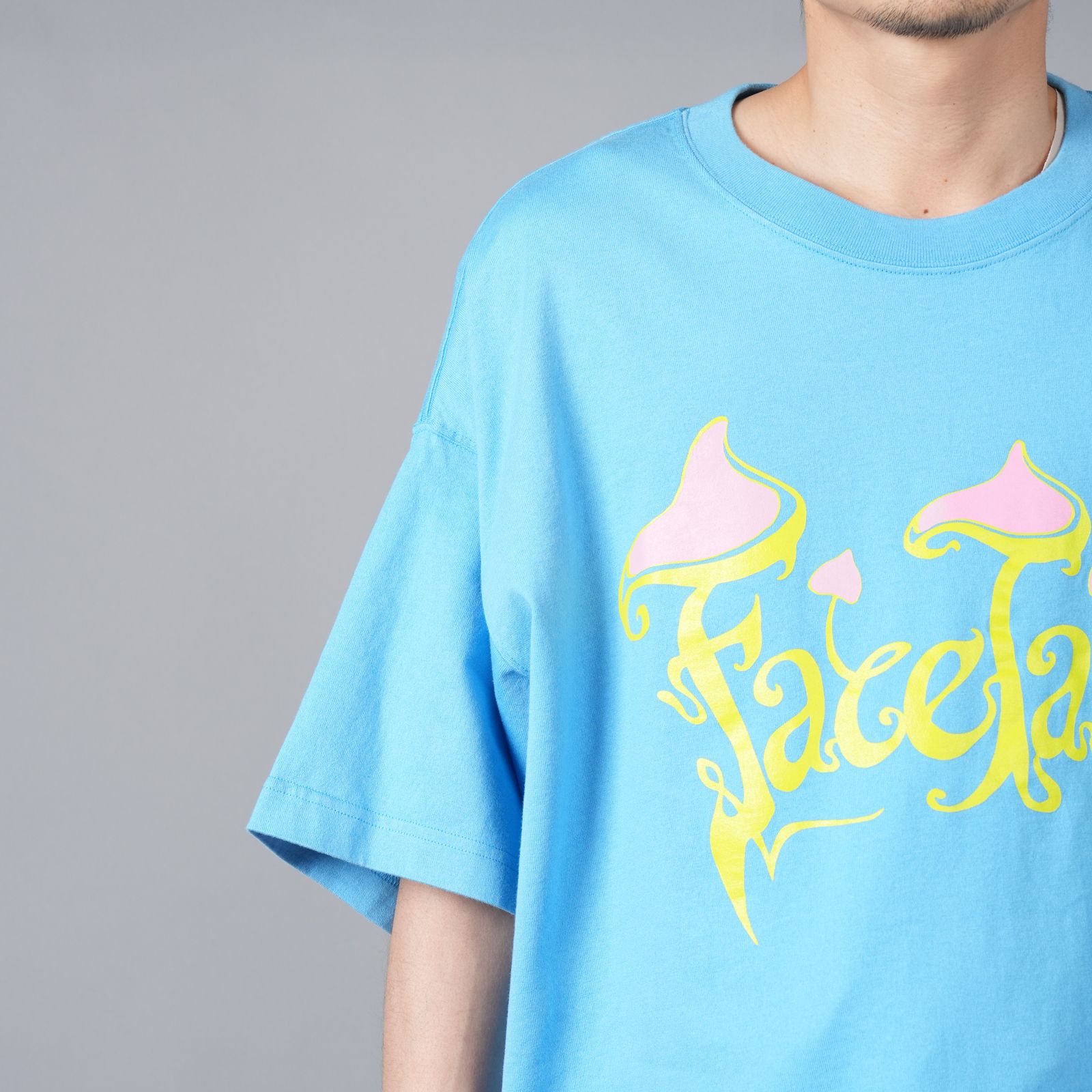 【ラスト1点】MUSHROOM TEE / マッシュルーム Tシャツ (ライトブルー)