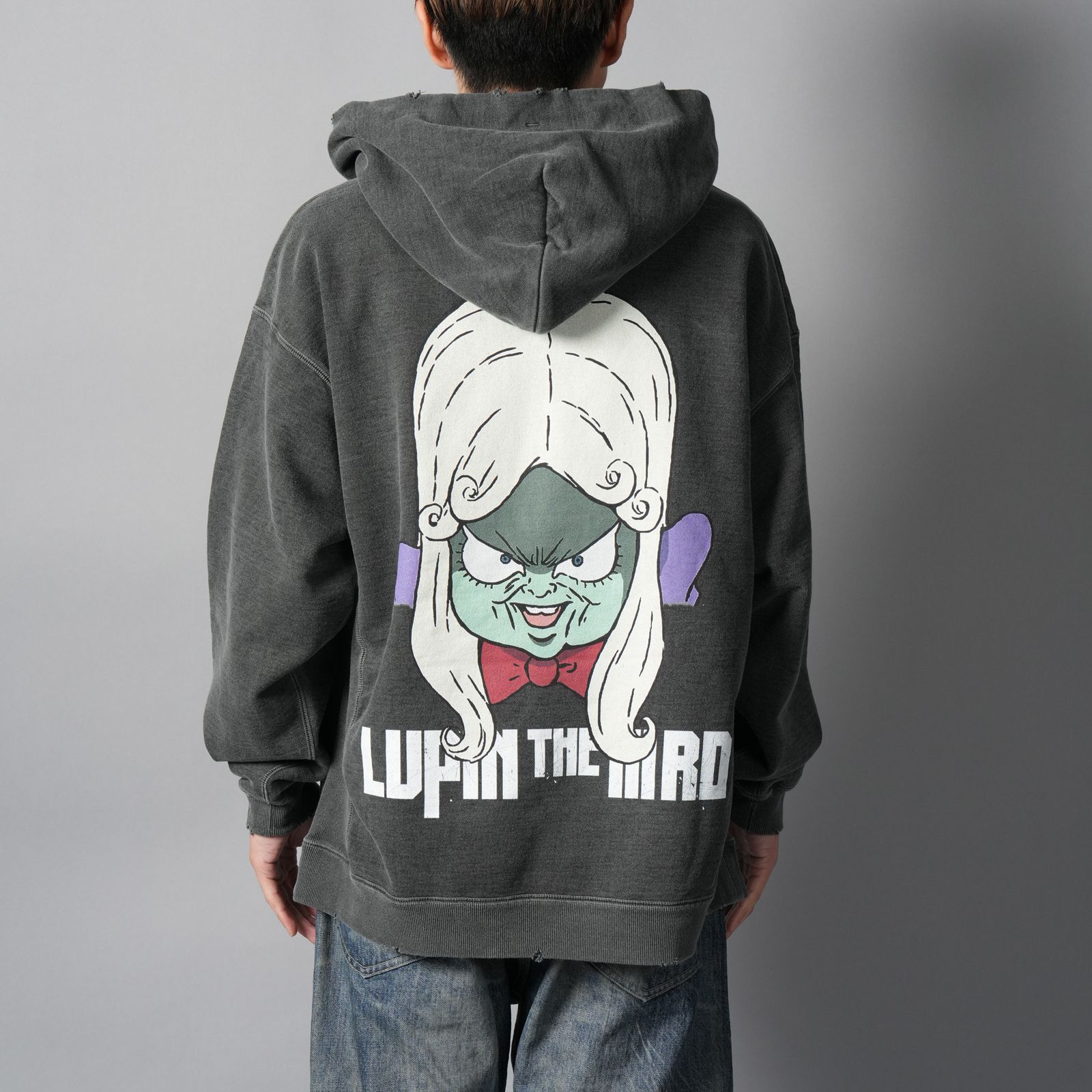 [LUPIN THE IIIRD]  Hoodie  (MAMO)  / パーカー・フーディー (ブラック)