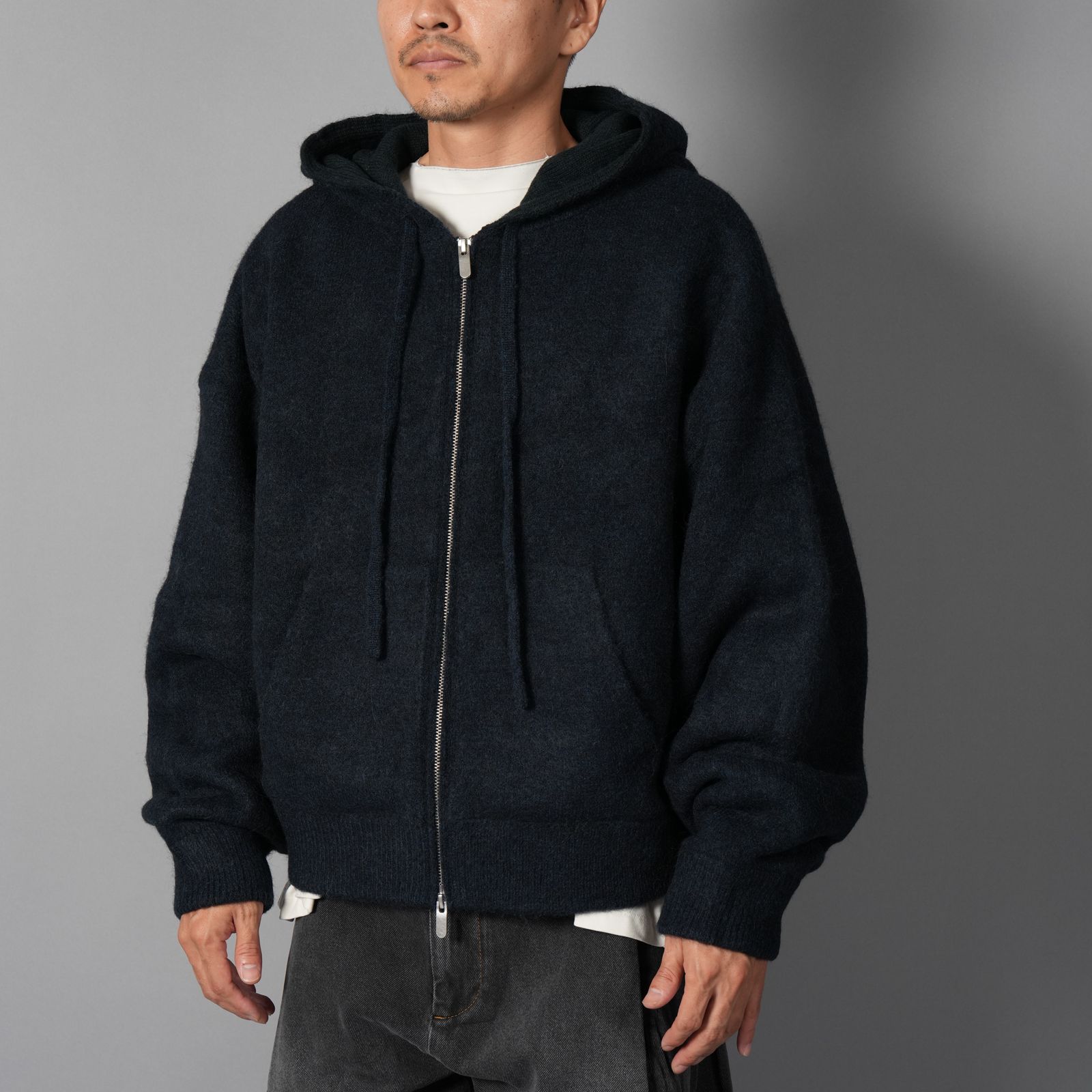 ALPACA KNIT V2 JACKET  / アルパカ ニットジャケット (アルパカインディゴ)