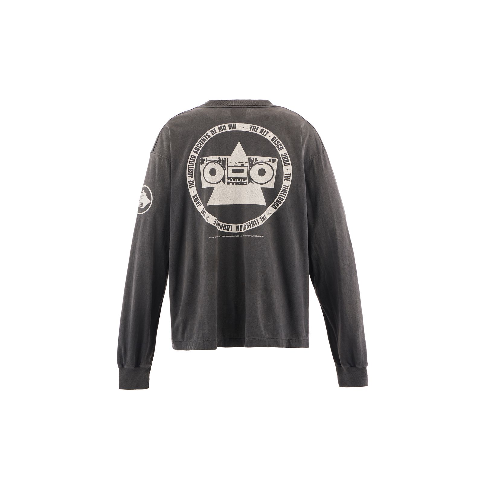 【ラスト1点】【コラボ】SM-HR1-0000-C03 / KLF  / LS TEE / WHITE KLF / BLACK / ロンT・カットソー (ブラック)