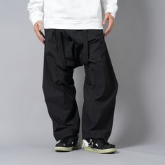 【ラスト1点】P30BL-E / Encapsulated Nylon Ultrawide Drawcord Trouser Gen. 1 / ナイロン ウルトラワイド ドローコード カーゴトラウザー [ウルトラワイドフィット](ブラック)