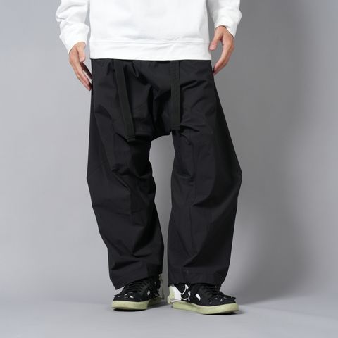 【ラスト1点】P30BL-E / Encapsulated Nylon Ultrawide Drawcord Trouser Gen. 1 / ナイロン ウルトラワイド ドローコード カーゴトラウザー [ウルトラワイドフィット](ブラック)