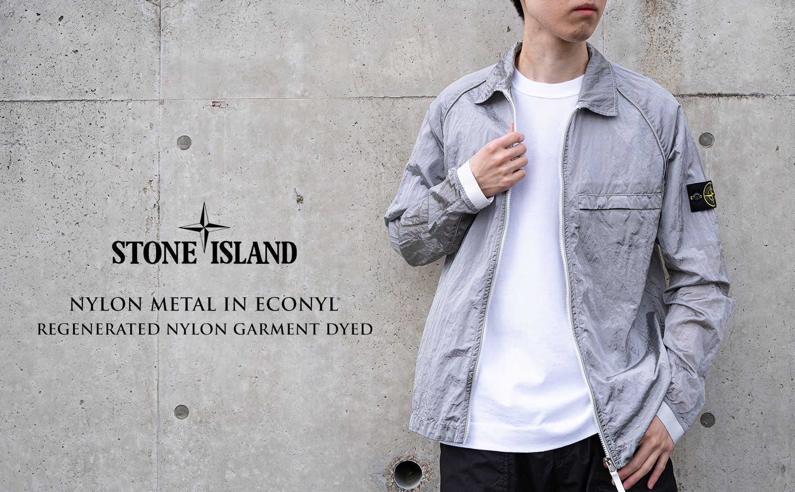 STONE ISLAND ストーンアイランド ナイロンメタル シャツジャケットM