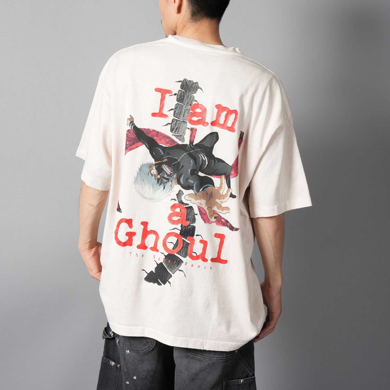 [東京喰種]  TTGM25SM004 / S/S T-Shirt  (KANEKI BACK BORN)  / Tシャツ (ホワイト)