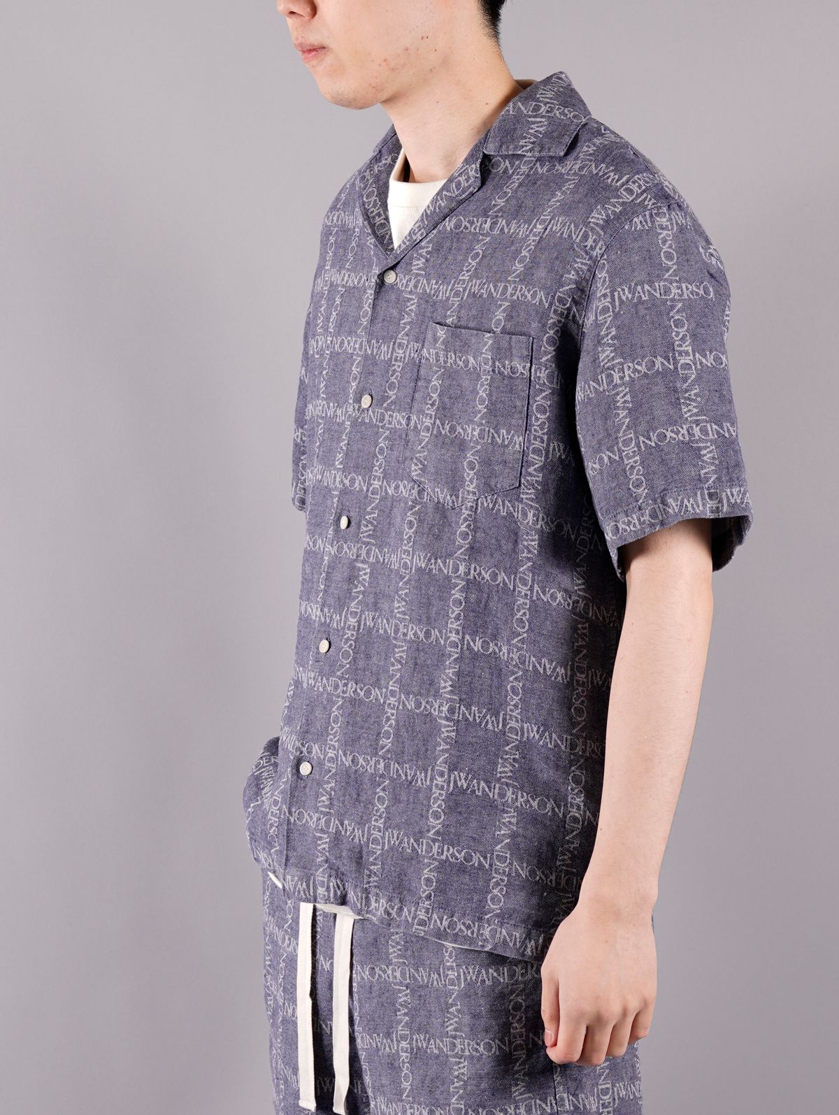 ラスト1点 / SHORT SLEEVE SHIRT / ショートスリーブシャツ (ネイビー)