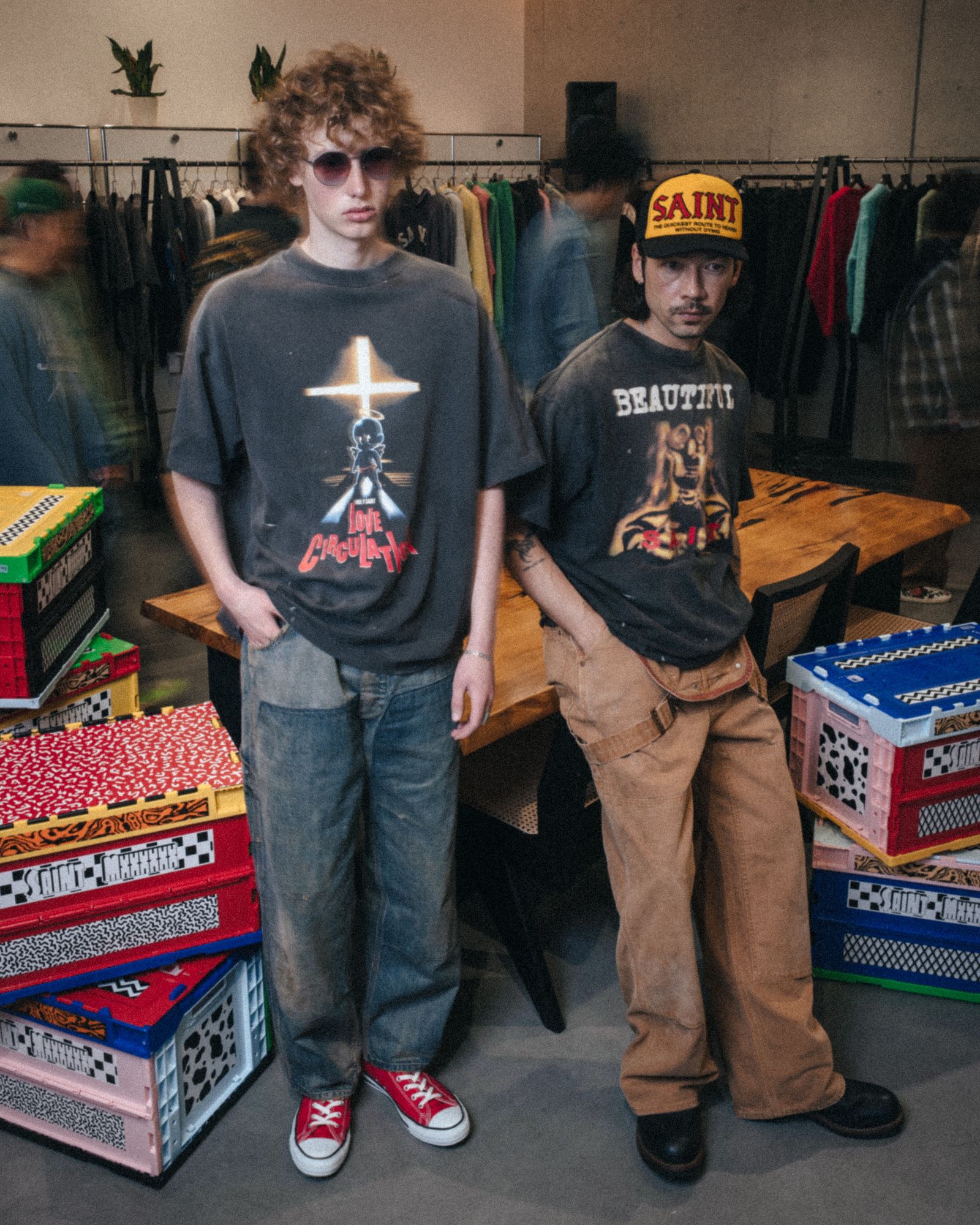 SM-MK1-0000-001 / SS T-SHIRT / LOVE CICULATION / BLACK / Tシャツ (ブラック)