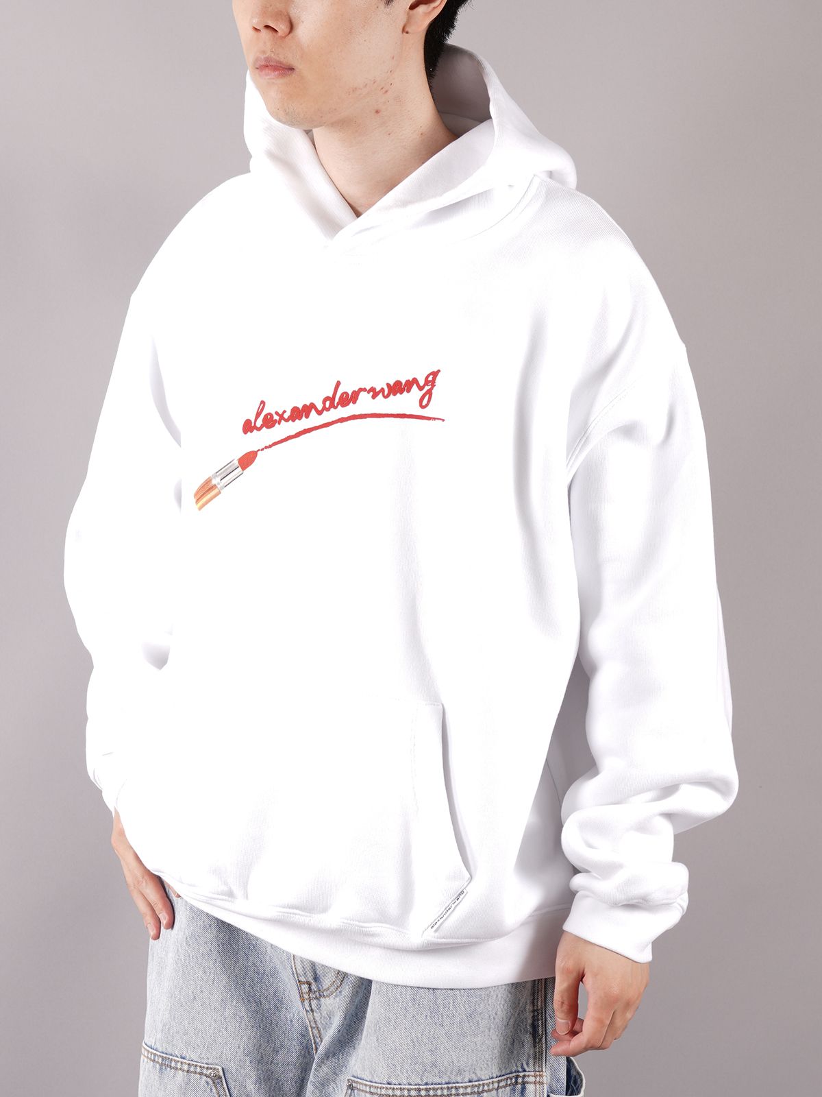 ALEXANDER WANG - ラスト1点 / CLASSIC SWEATSHIRT HOODIE WITH