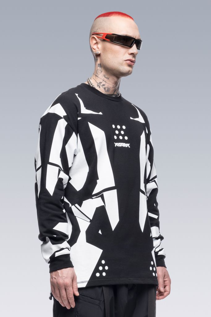 【ラスト1点】 S36-PR / 100% Cotton Long Sleeve T-shirt / ロンT ・カットソー  (ブラック)