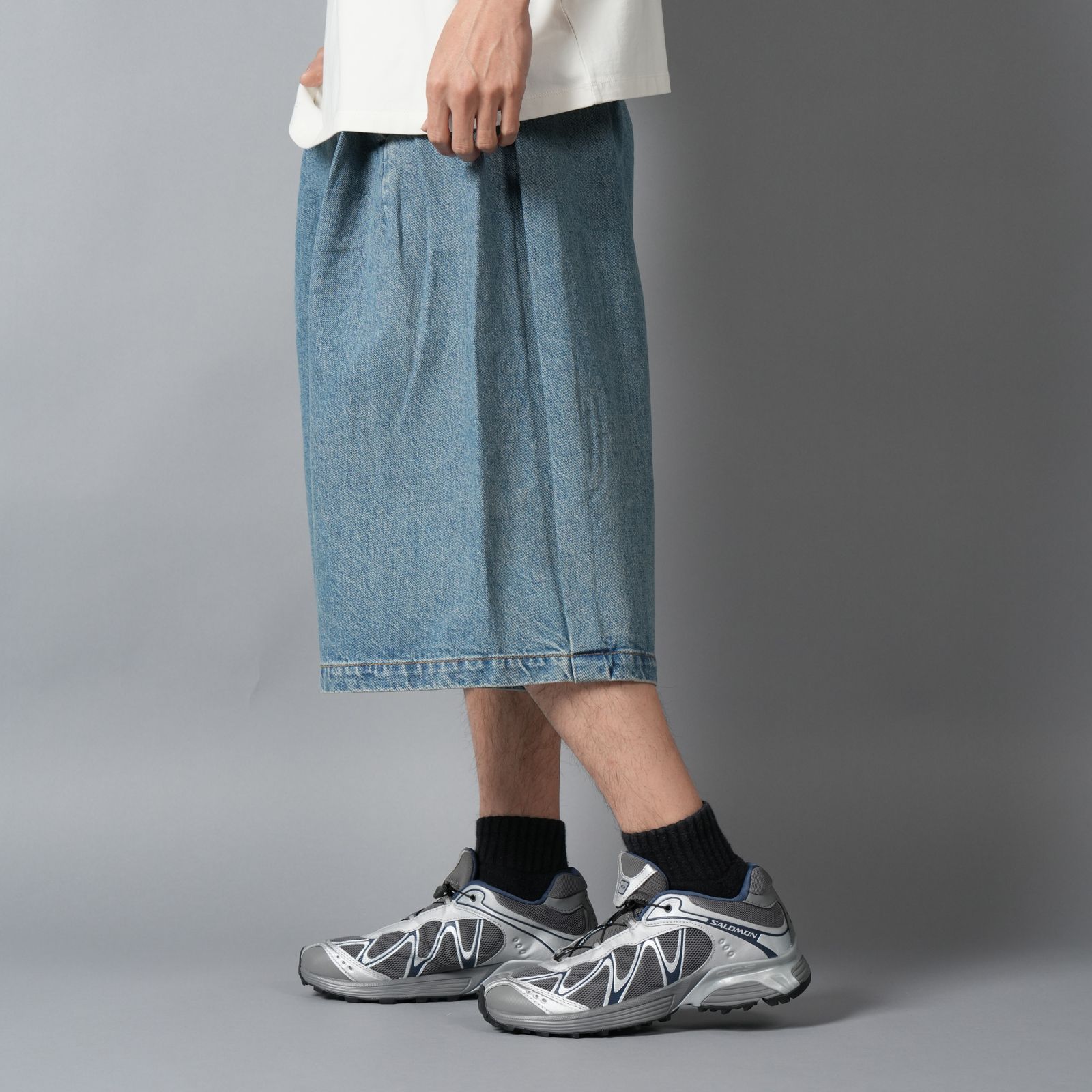 DENIM 410 BERMUDA JORTS / デニムショーツ (ヴィンテージタイブルーウォッシュ)