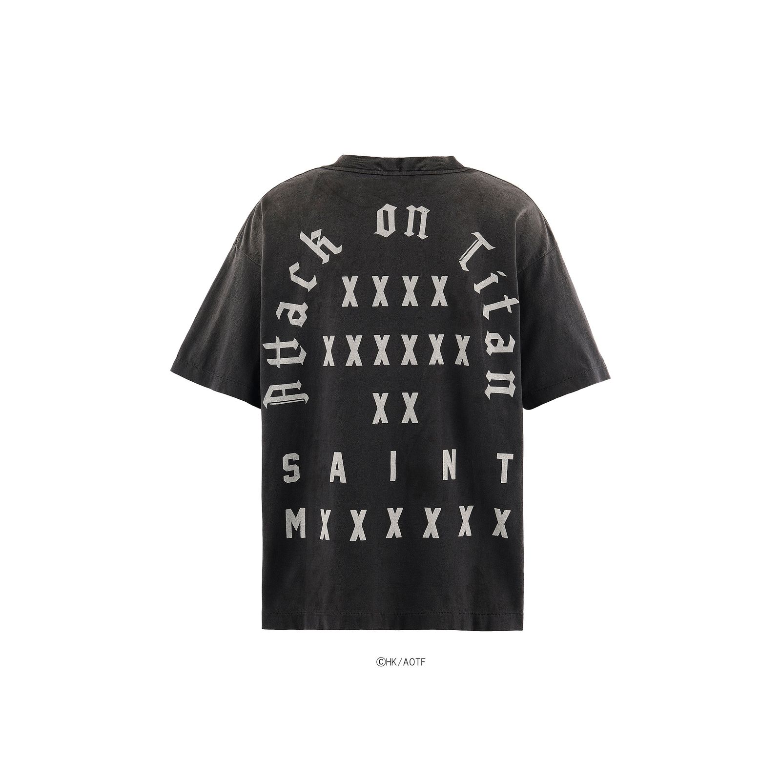 【コラボ】SM-MK8-0000-C77 / AOT_SS TEE / ATTACK ON TITAN BLK / Tシャツ (ブラック)