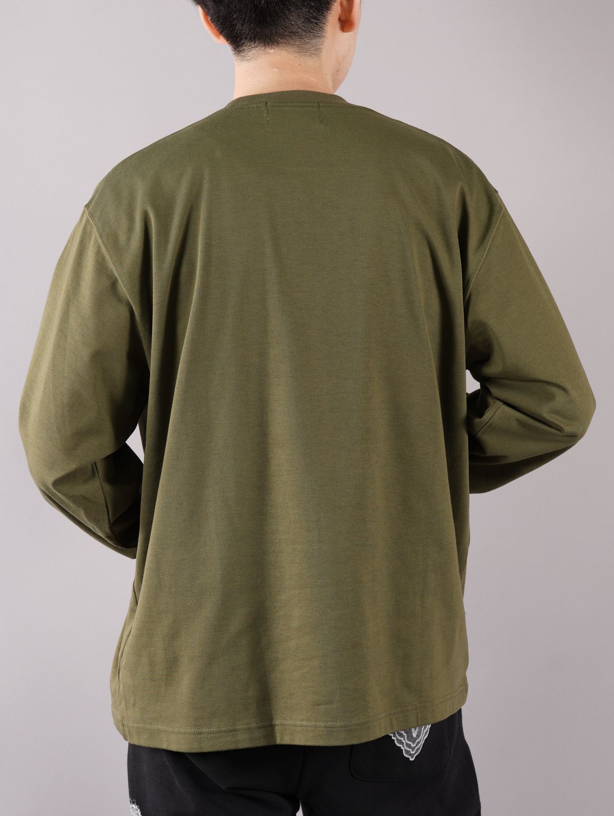 UP SIDE DOWN L/S T / アップサイドダウン ロングスリーブ T (グリーン)