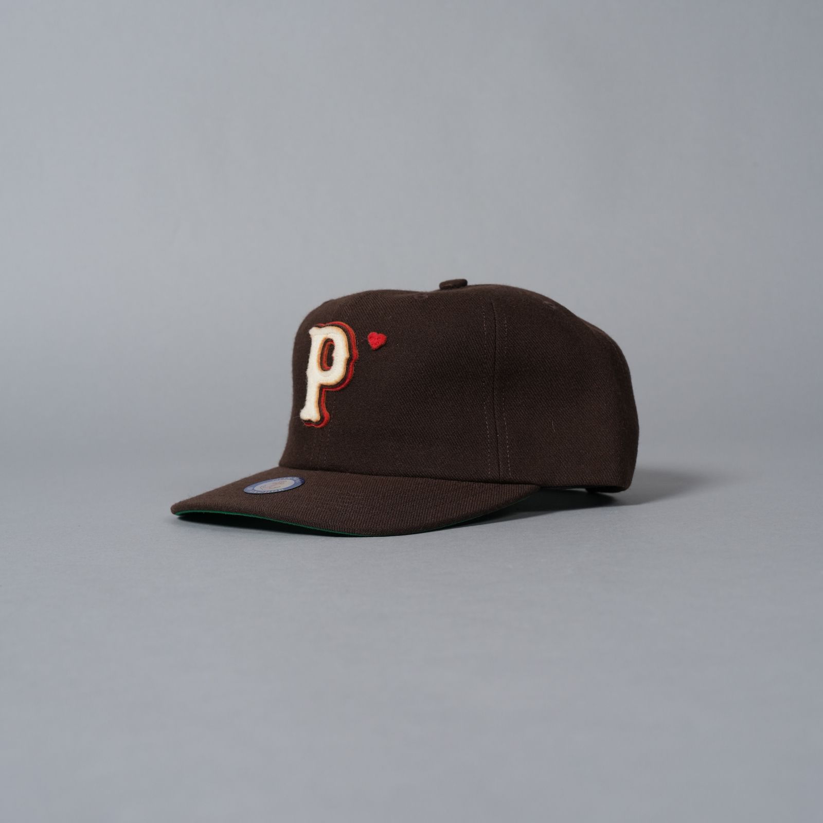 WOOL BASEBALL ''P'' HAT / キャップ (ブラウン)