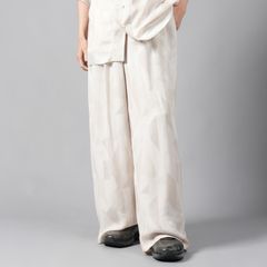 【ラスト1点】RAYON CUPRA TROUSERS / レーヨン キュプラ トラウザーズ (ベージュ)
