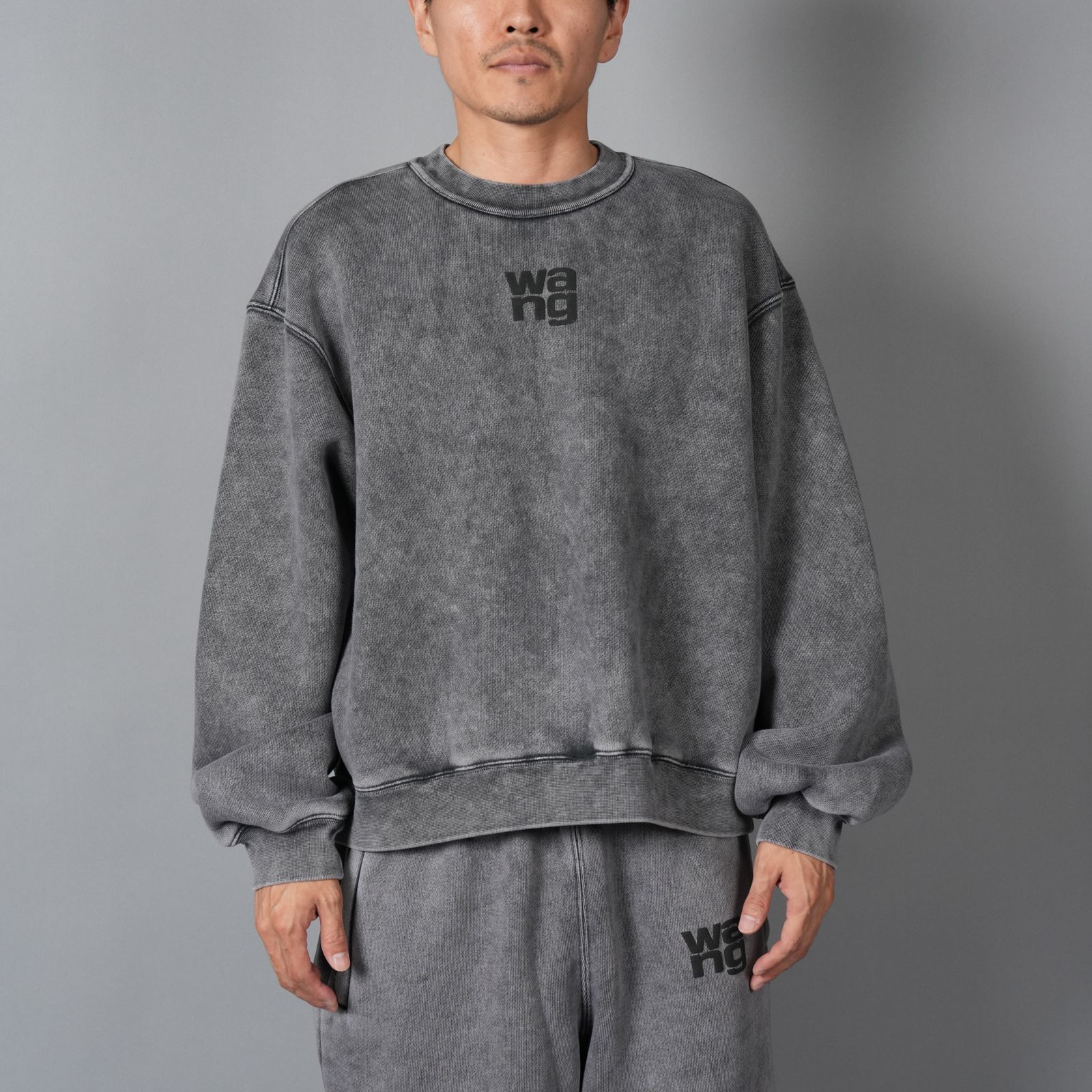 ESSENTIAL TERRY CLASSIC SWEATSHIRT PUFF PALINT LOGO  / スウェット・トレーナー (ウォッシュドグラナイト)