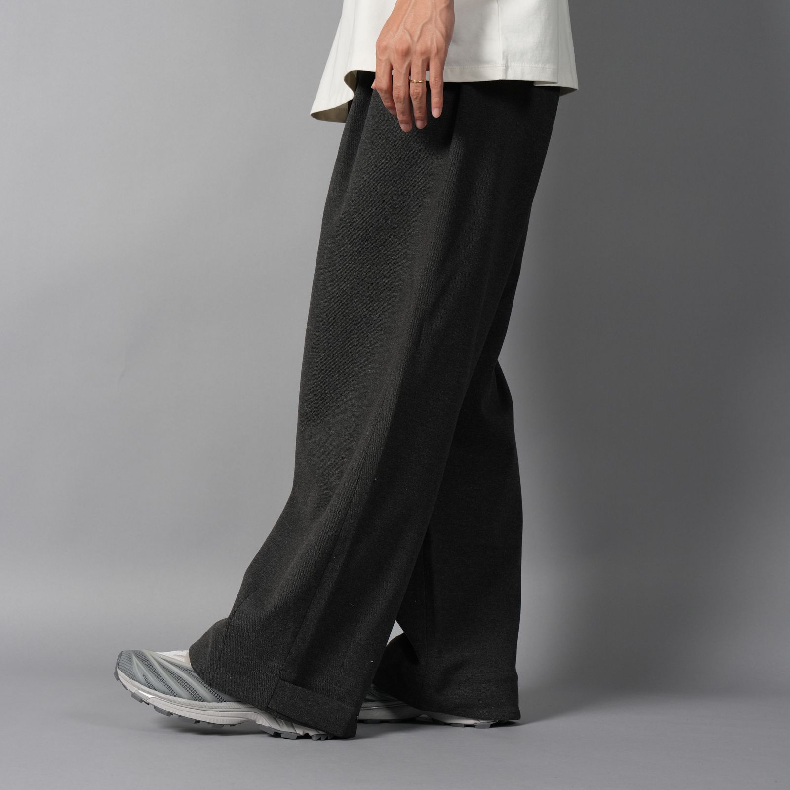 PULL ON PANT / プルオンパンツ (チャコールツィード)