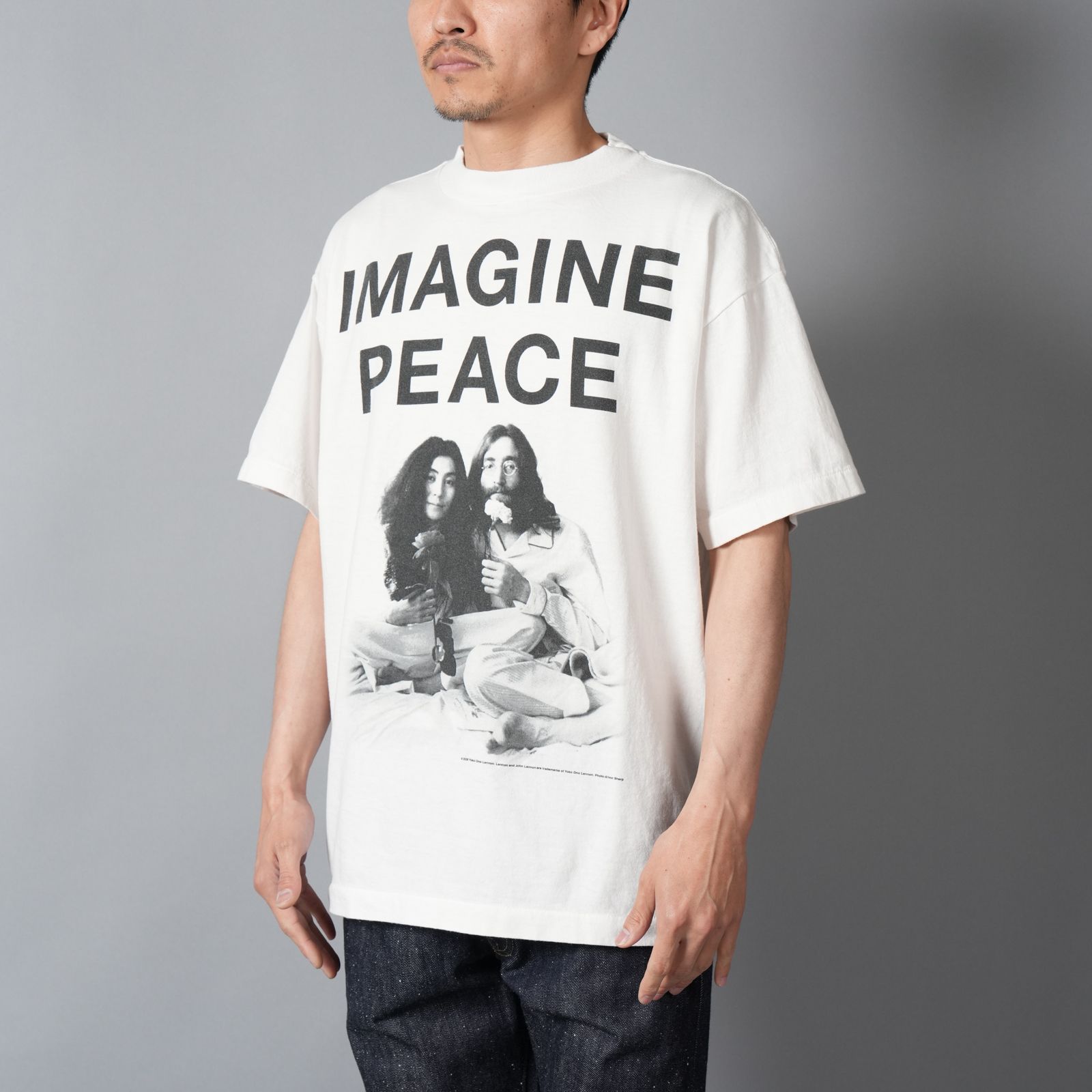 【ラスト1点】【コラボ】SM-MK8-0000-C27 / JL_SS T-SHIRT / IMAGINE PEACE / WHITE / Tシャツ(ホワイト)