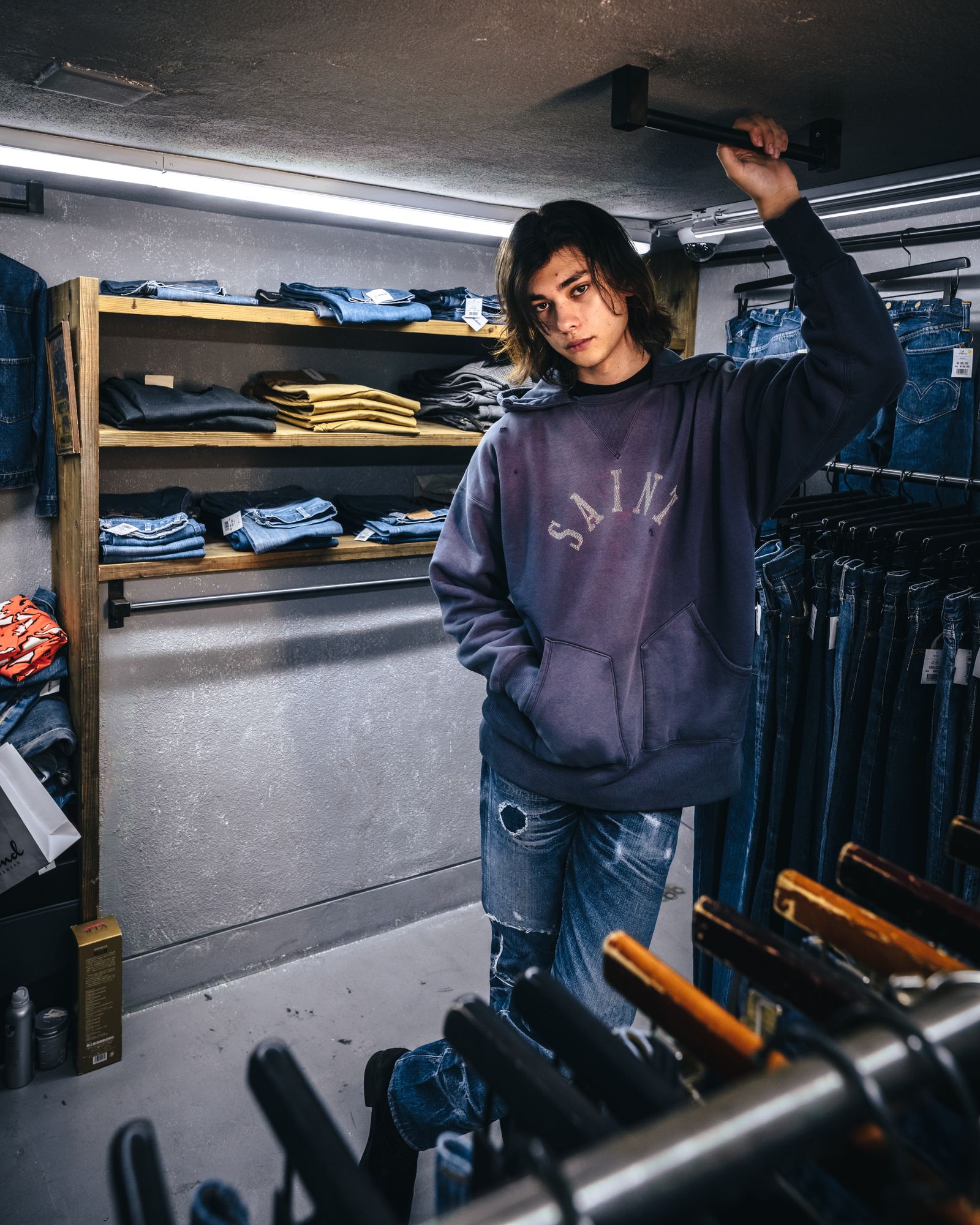 【限定】SM-A23-0000-C15 / BerBerjin_HOODIE_M13 / プルオーバフーディー  (ネイビー)