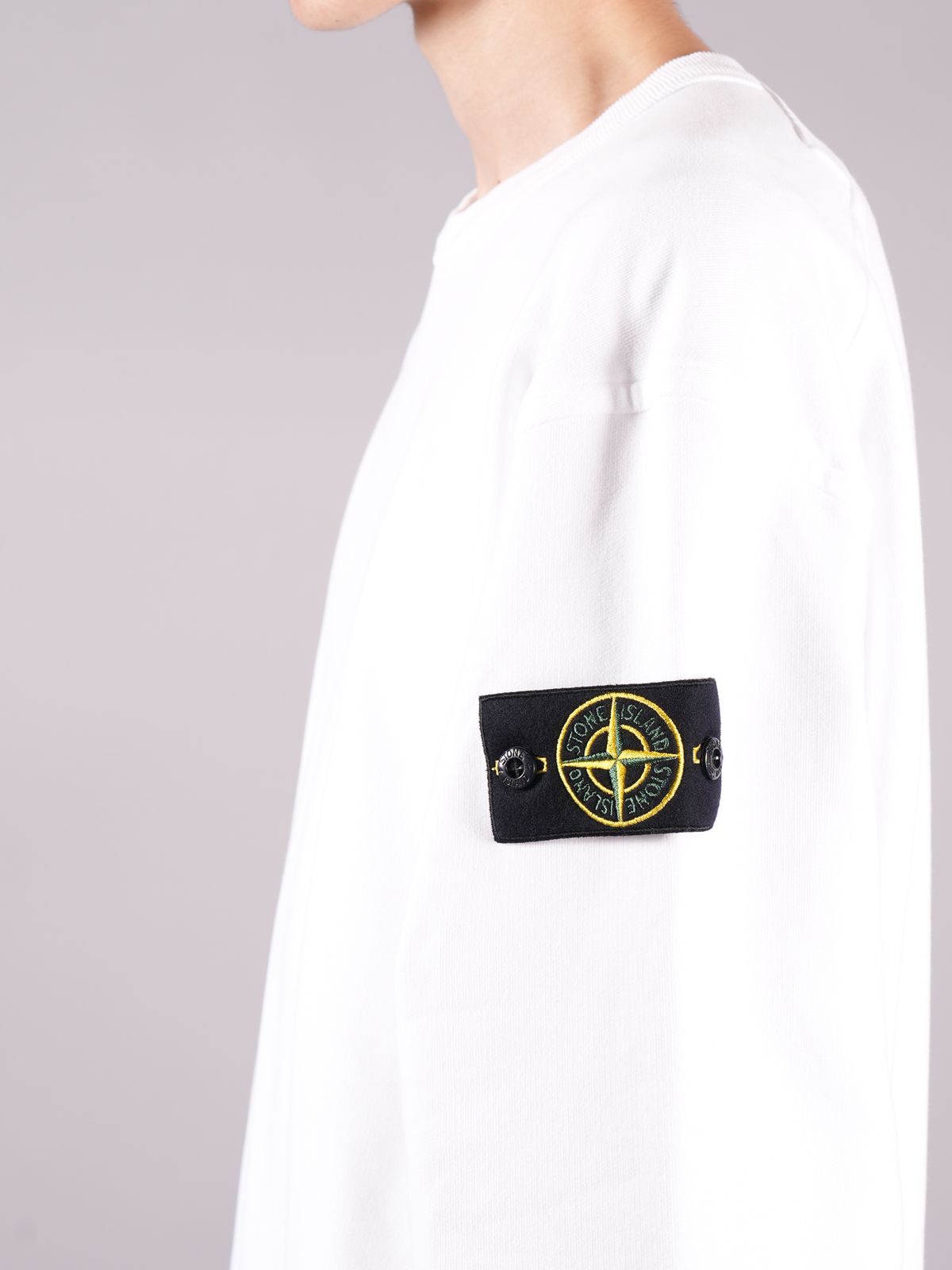 STONE ISLAND - 【ラスト1点】BRUSHED COTTON FLEECE, GARMENT DYED