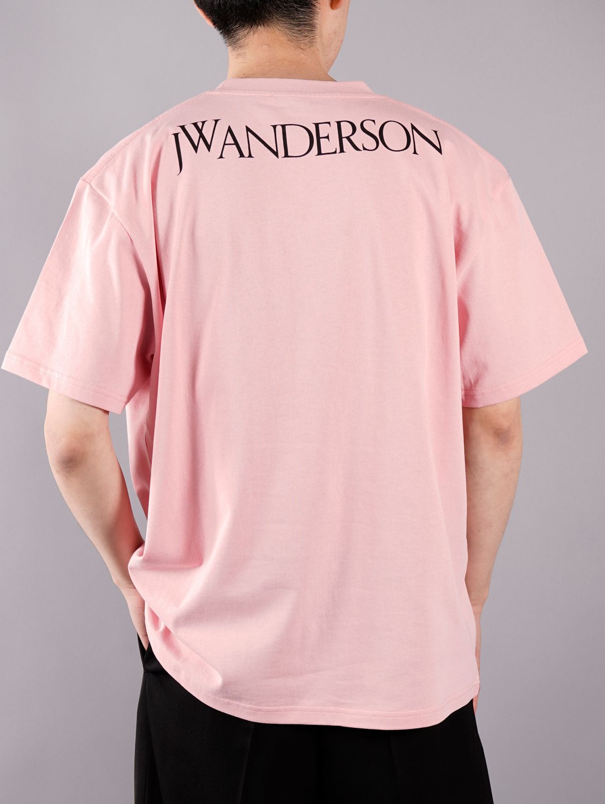 OVERSIZED PRINTED FACE T-SHIRT / オーバーサイズド プリンテッド フェイス Tシャツ (ピンク) - XS