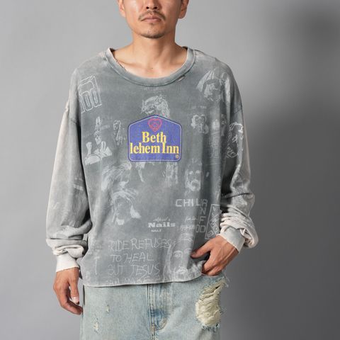 BETHLEHEM L/S TEE / ロンT・カットソー (ヴィンテージブラック)