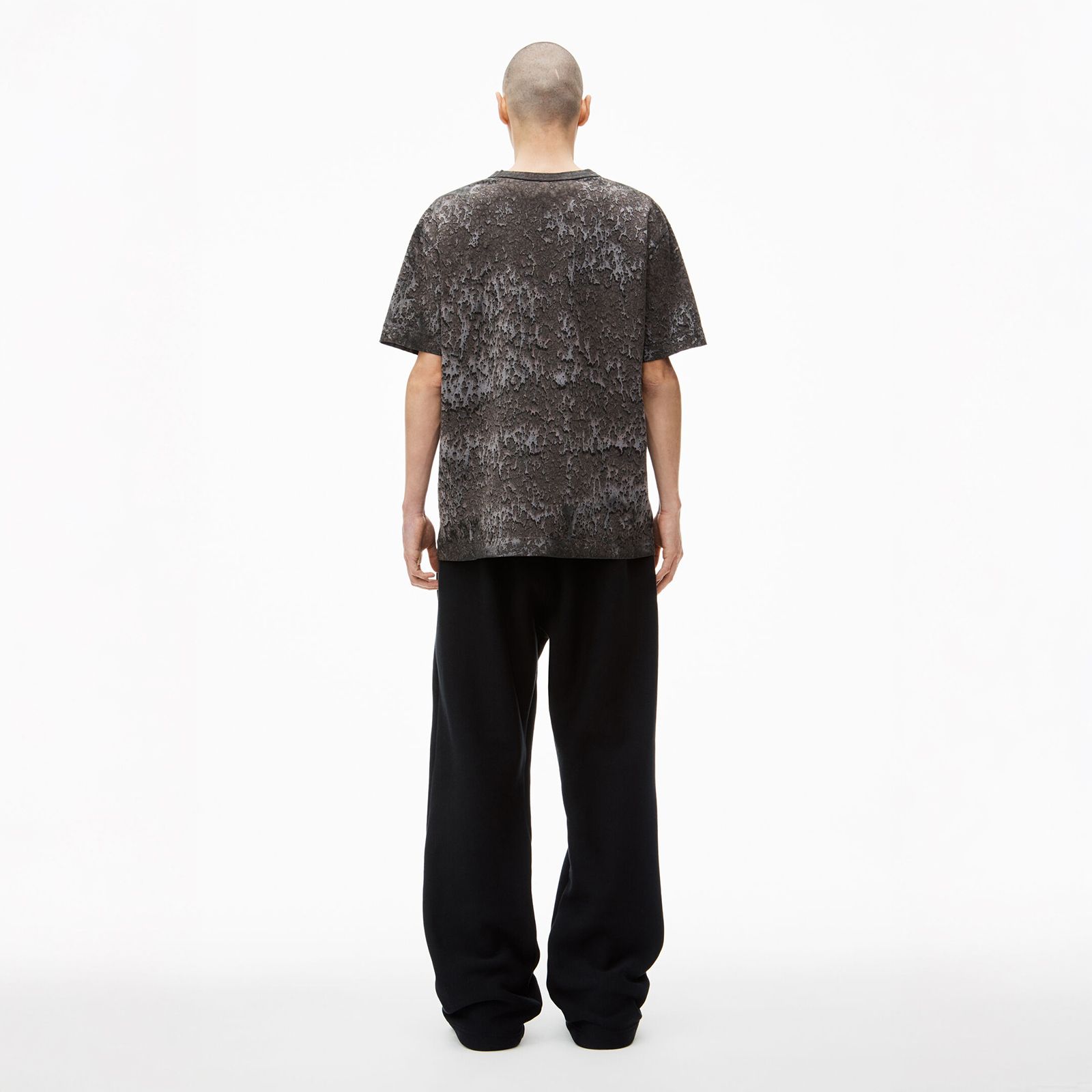 alexander wang - エンボスロゴ スプラッター コットンヘンプ alexander wang - エンボスロゴ スプラッター コットンヘンプ