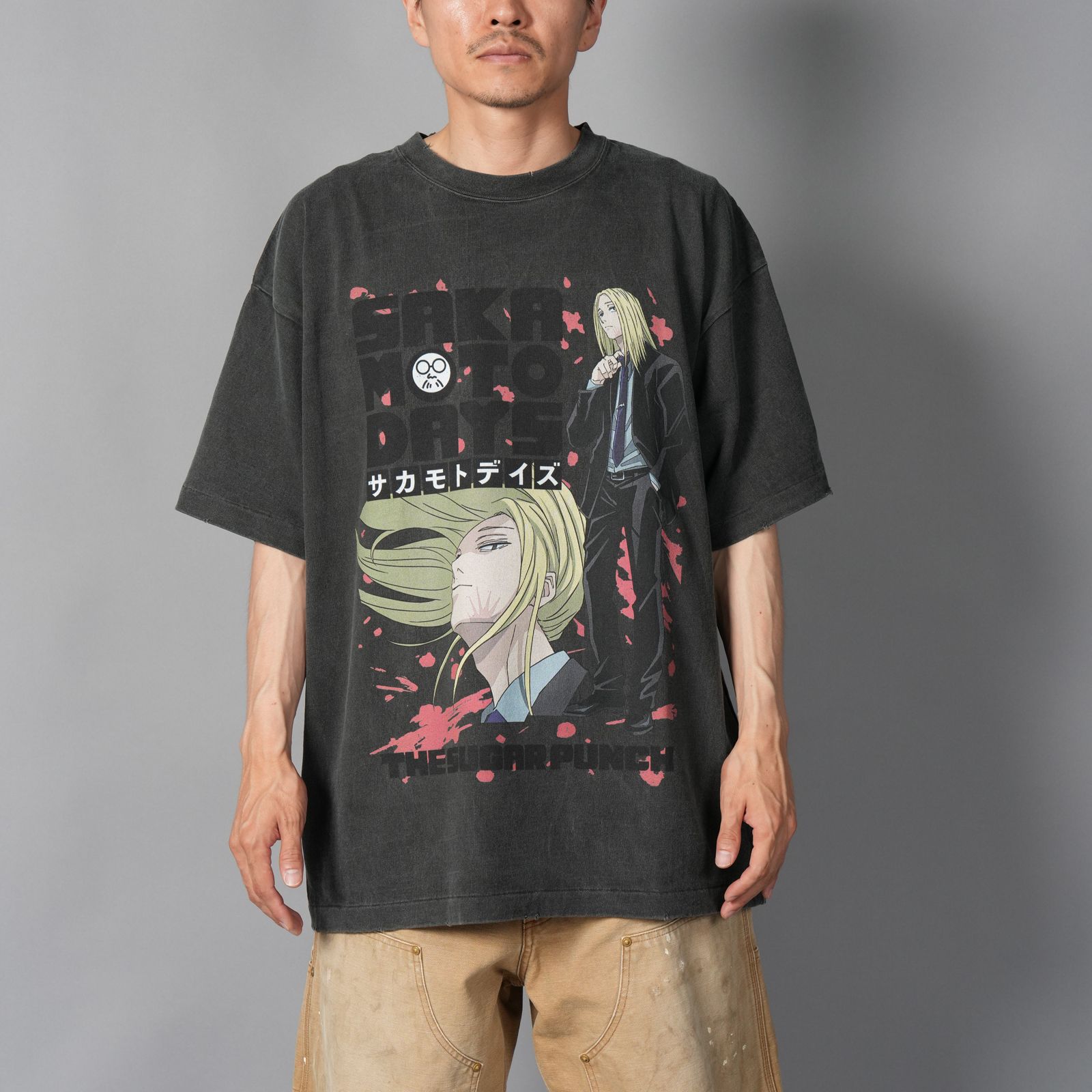 [SAKAMOTODAYS]  TSDM25SM010 / S/S T-Shirt  (SHISHIBA)  / Tシャツ (ブラック)