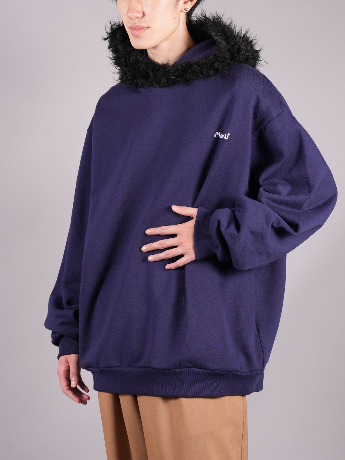 マルニMARNI マルニ  SWEATSHIRTS HOODIE ファーフードパーカー