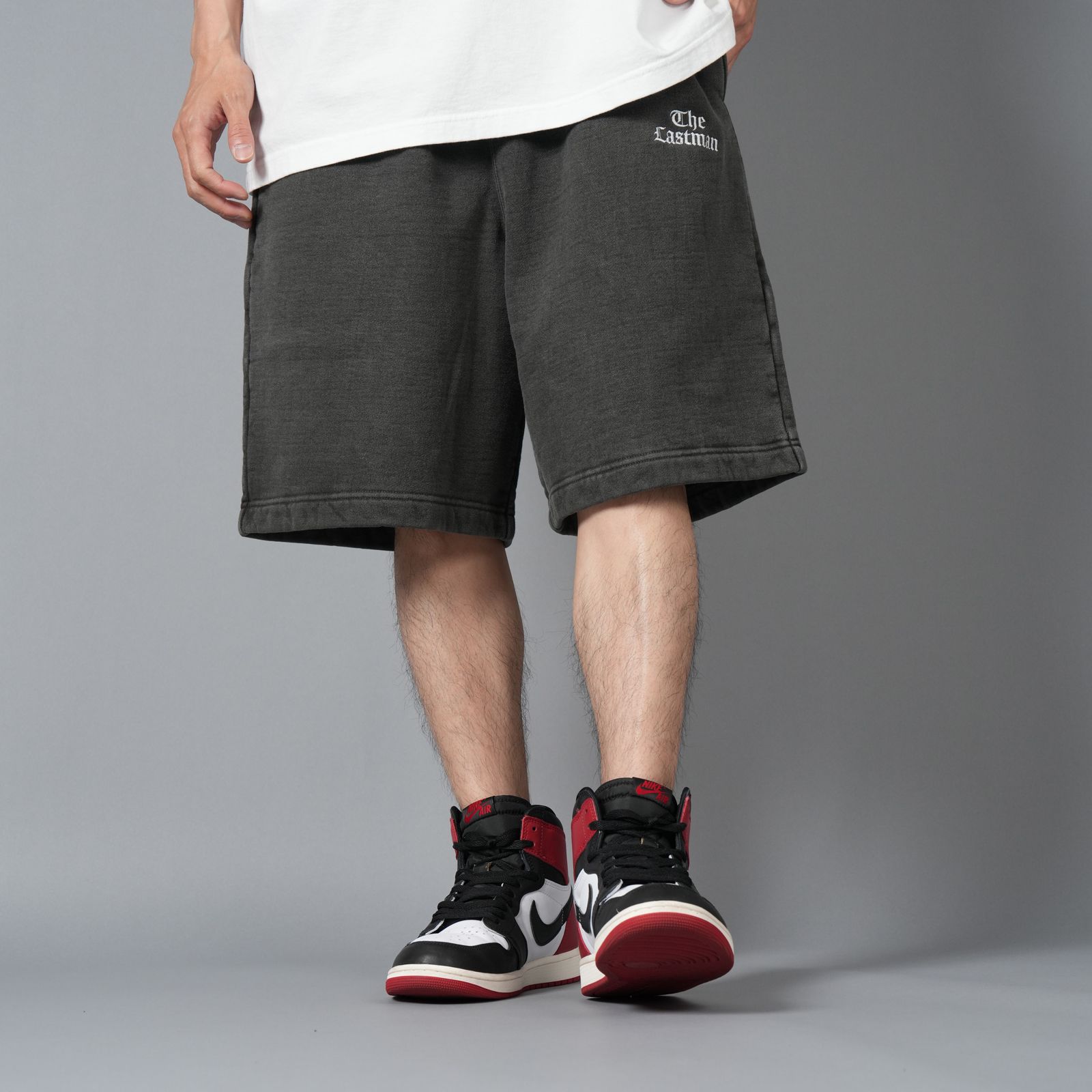 【ラスト1点】LOGO SWEAT SHORTS / ロゴ スウェットショート (ブラック)