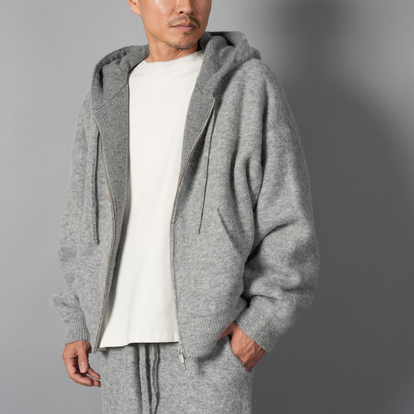 ALPACA KNIT V2 JACKET  / アルパカ ニットジャケット (アルパカクロウド)