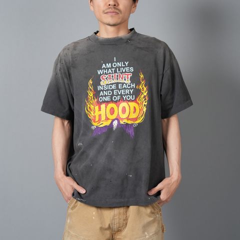 【ラスト1点】【コラボ】SM-HR8-0000-C69 / STHD . SS TEE  HOOD / Tシャツ (ブラック)