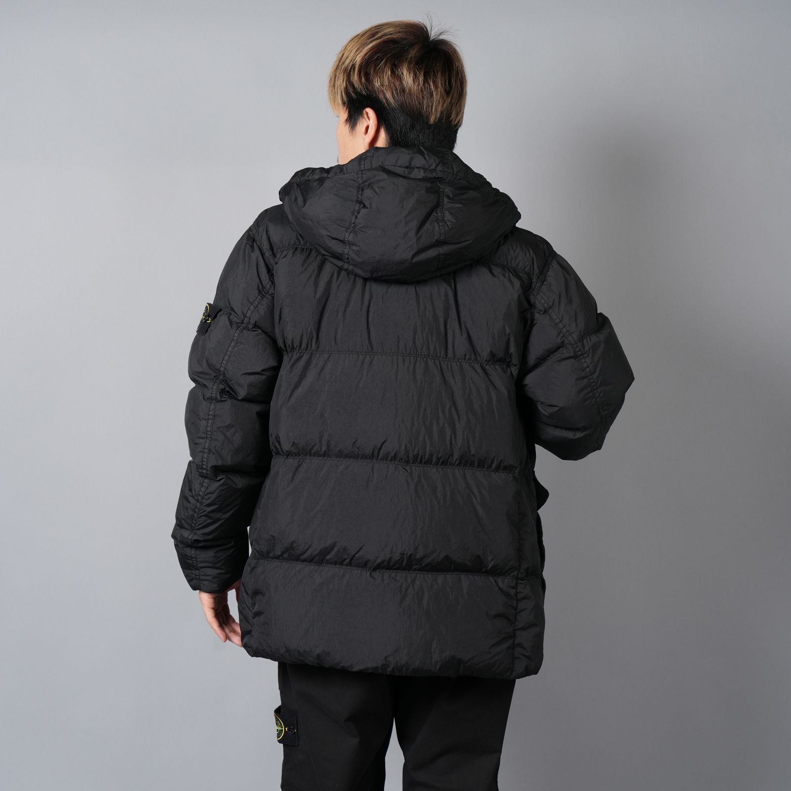 【ラスト1点】40723 /  GARMENT DYED CRINKLE REPS RECYCLED NYLON DOWN / ダウンジャケット [ガーメントダイ]  (ブラック)