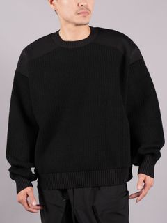 【ラスト1点】Y-3 UTILITY CREW SWEATER   / ユーティリティー クルーセーター (ブラック)