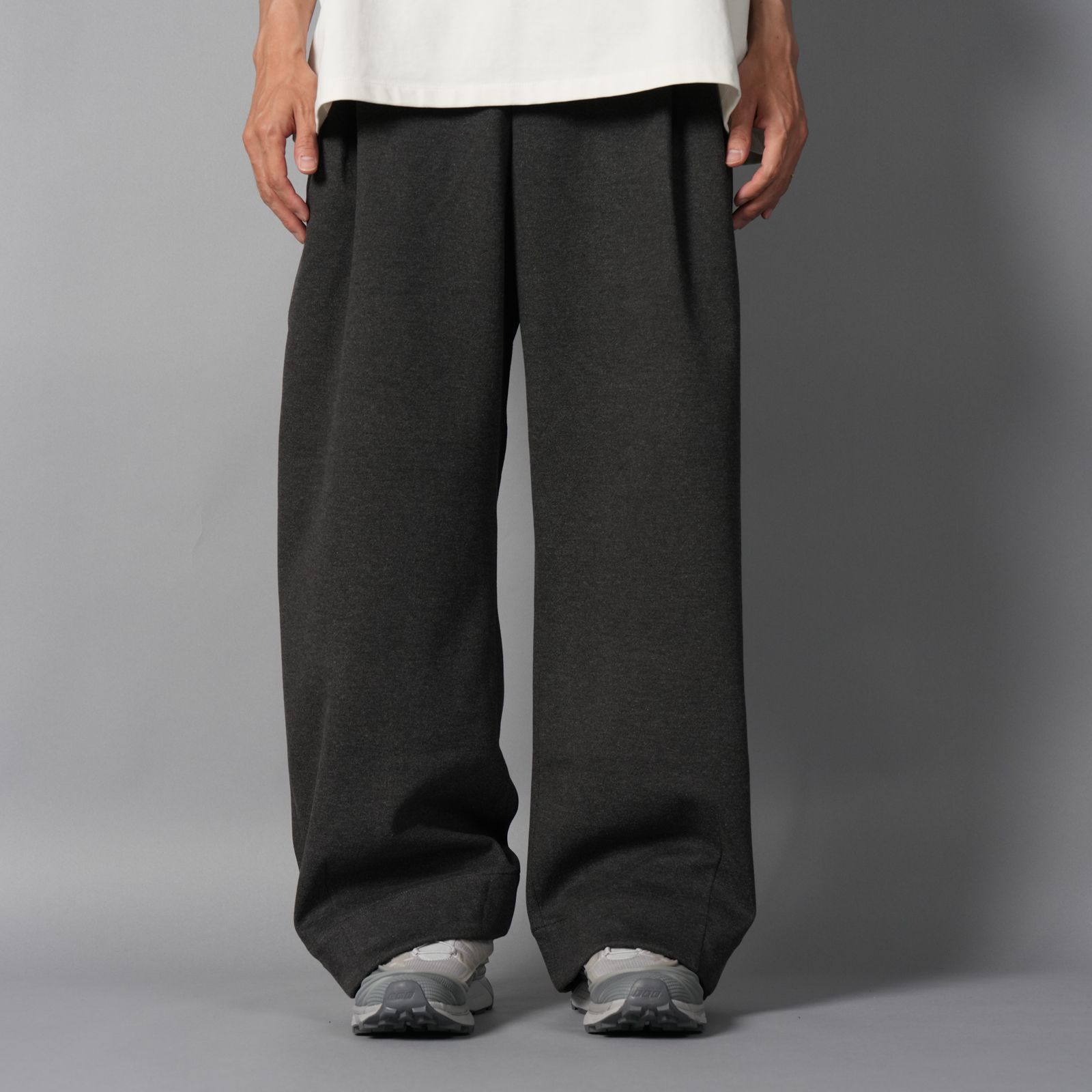 PULL ON PANT / プルオンパンツ (チャコールツィード)