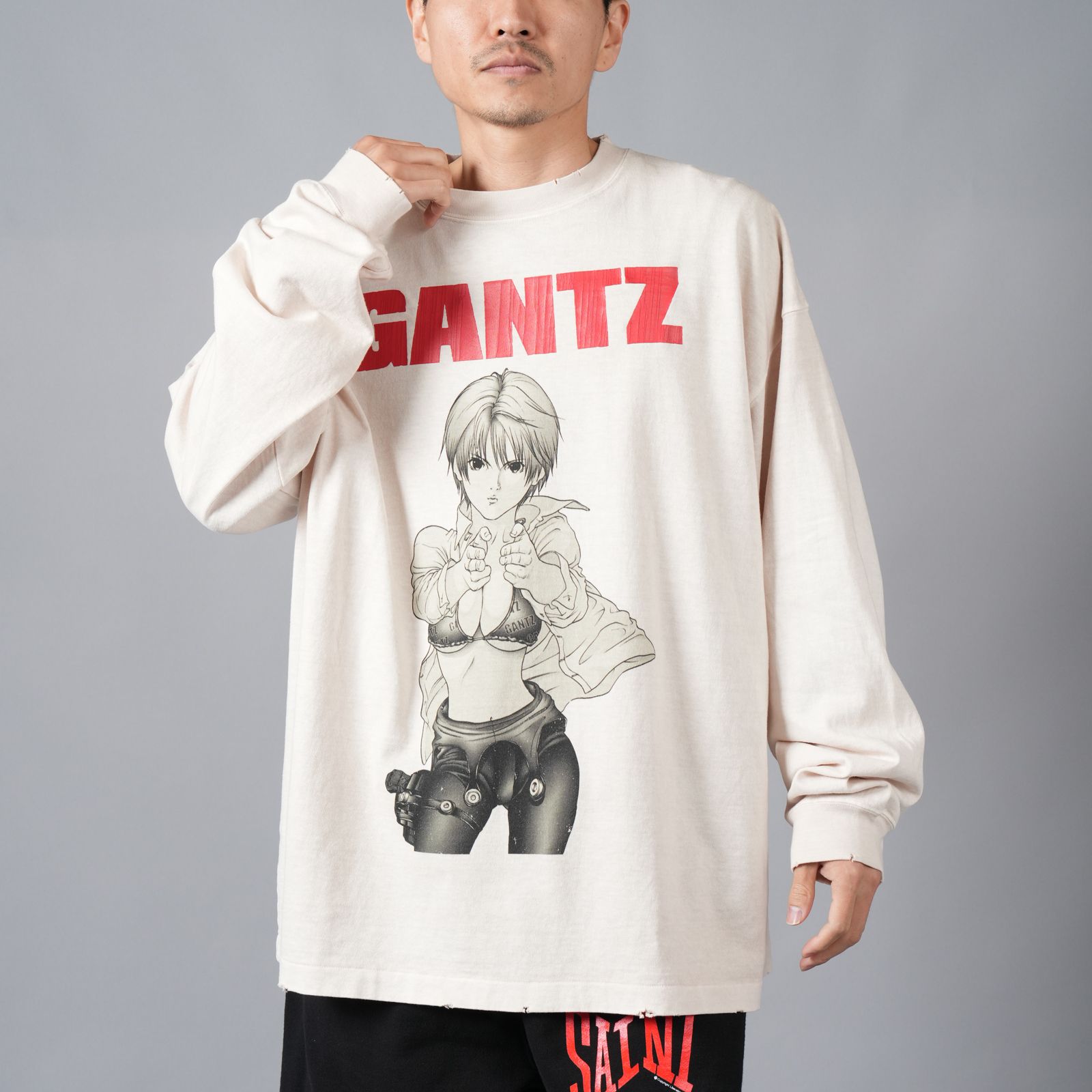 THE SUGAR PUNCH - 【ラスト1点】[GANTZ / ガンツ] TGAM24SM002 / L/S TEE / Tシャツ (ホワイト)  | Confidence