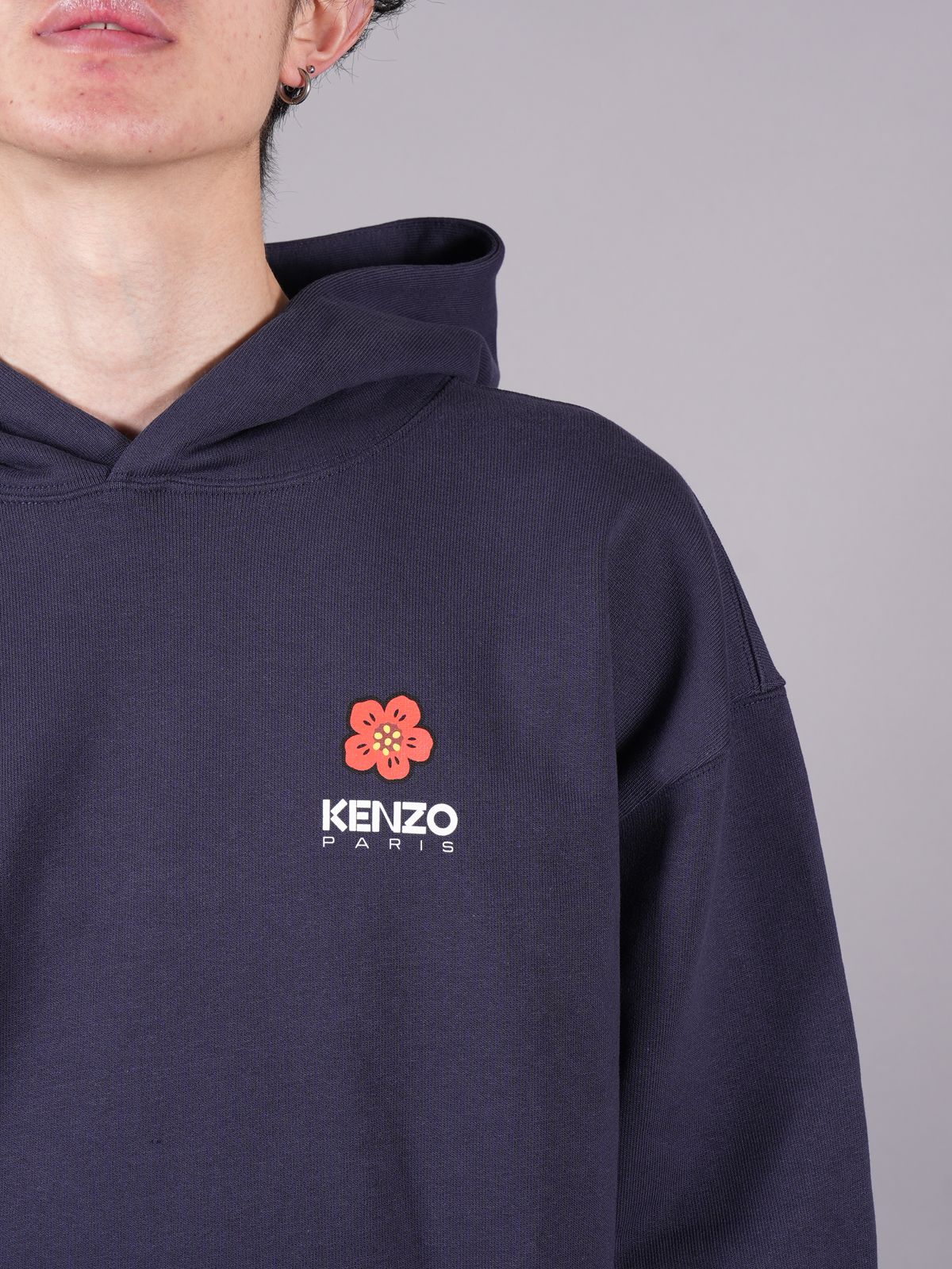 KENZO スウェットパーカー　ブルー　Mサイズ