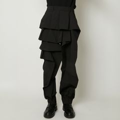 RUFFLE PANTS  / ラッフルパンツ (ブラック)