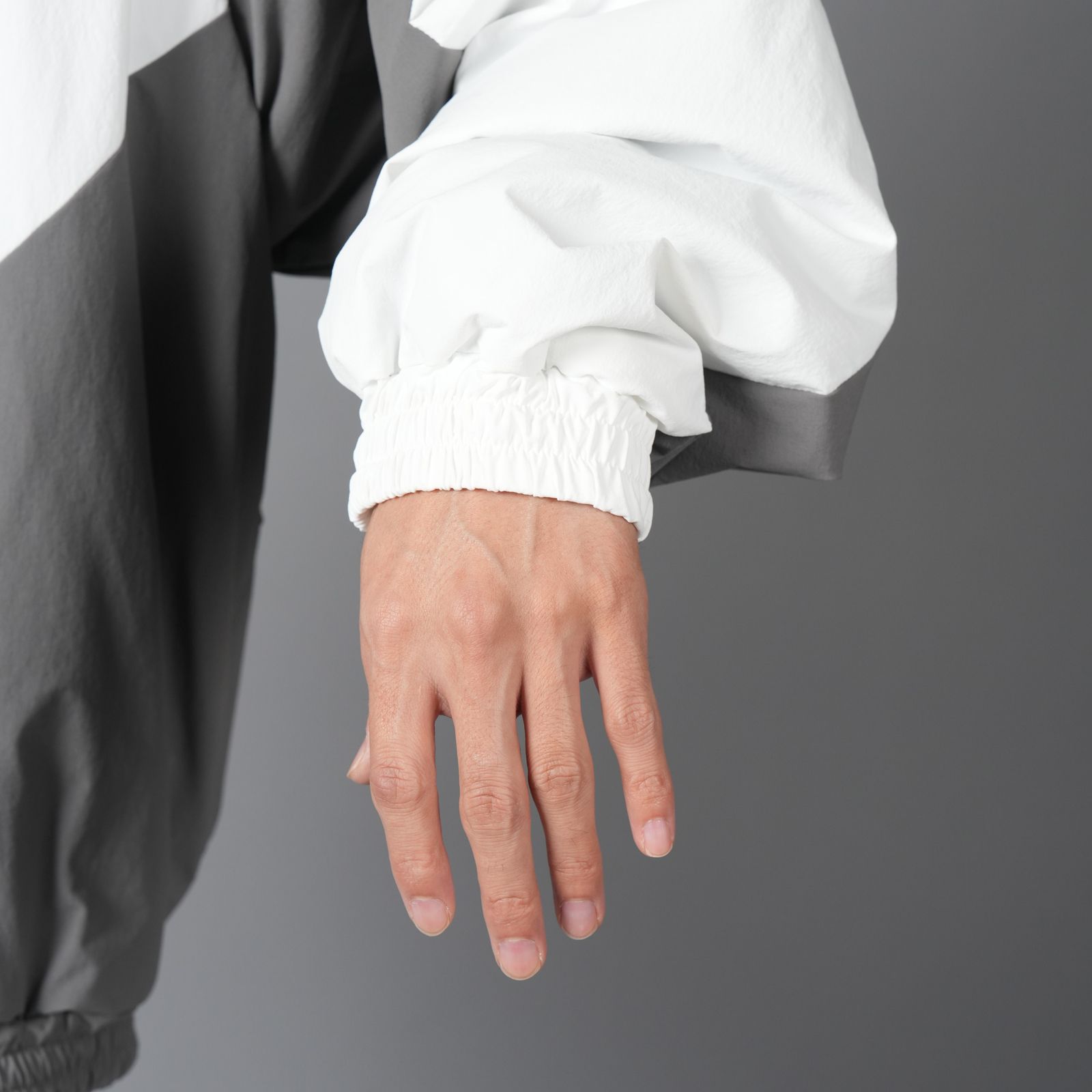 【ラスト1点】CORDURA CHEV PUFF JACKET / パフジャケット (グレー/ホワイト)