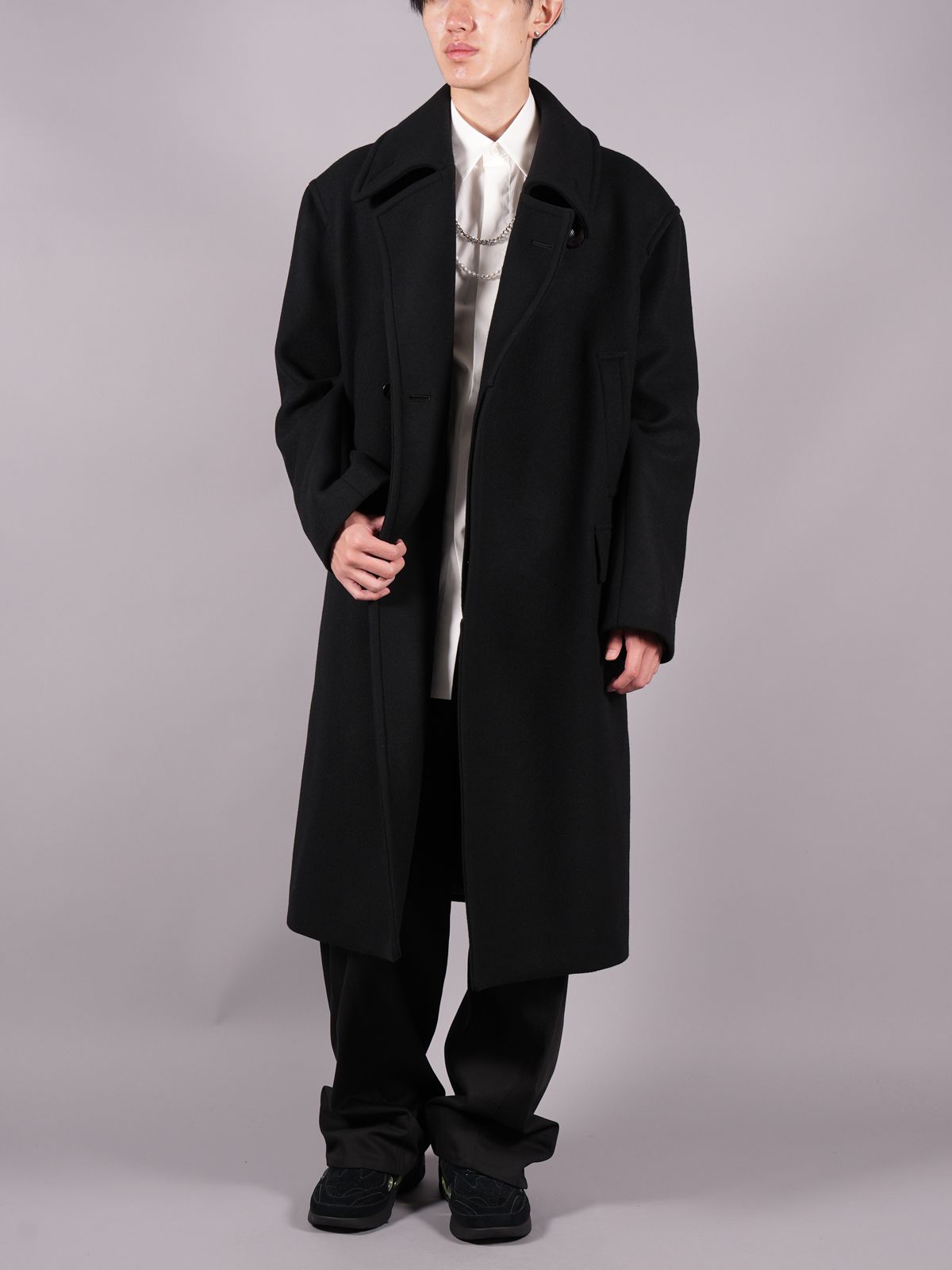 ベルギー製 【即完売品】 22AW Long Flare Pea Coat