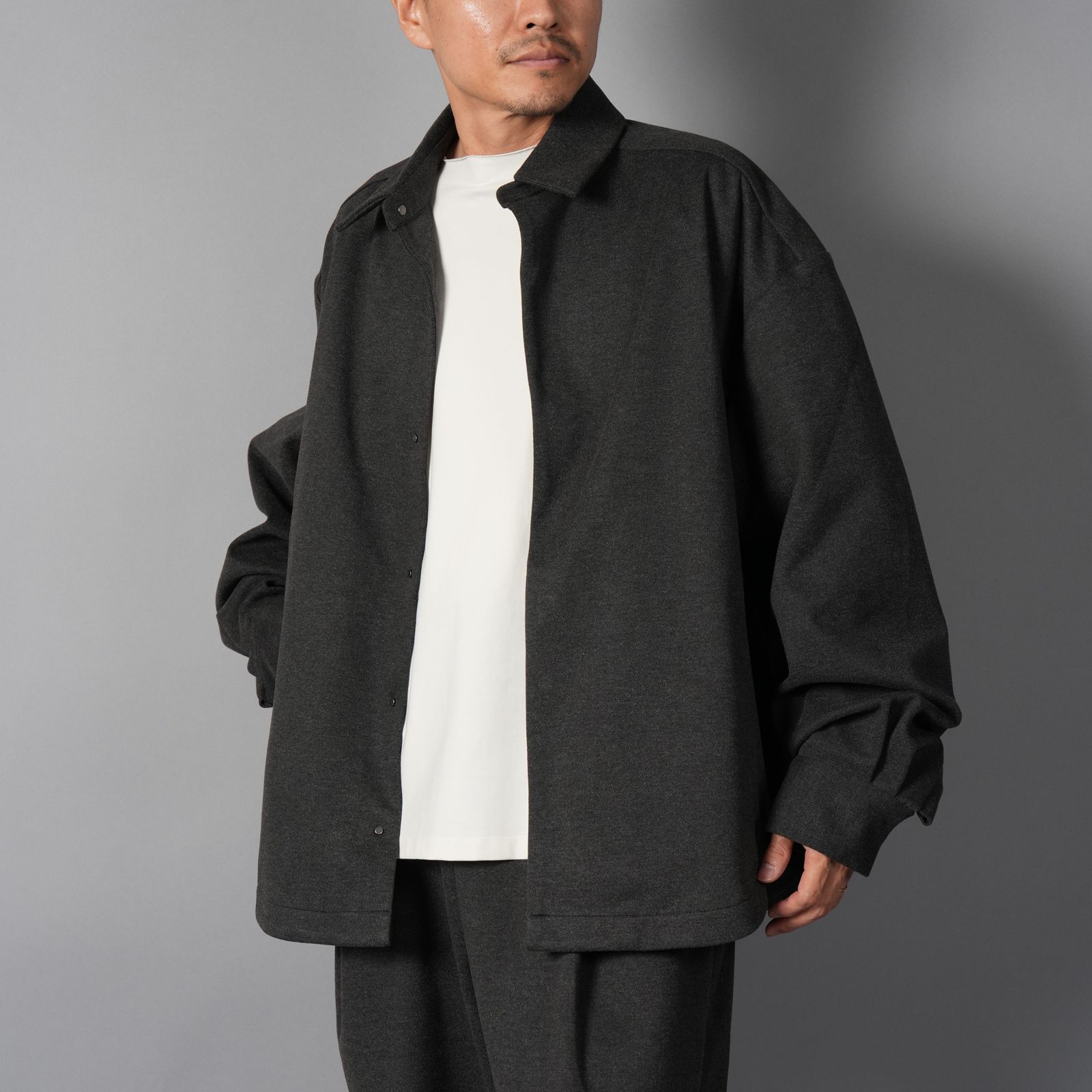 M5 OXFORD SHIRT  / オクスフォードシャツ (チャコールツィード)