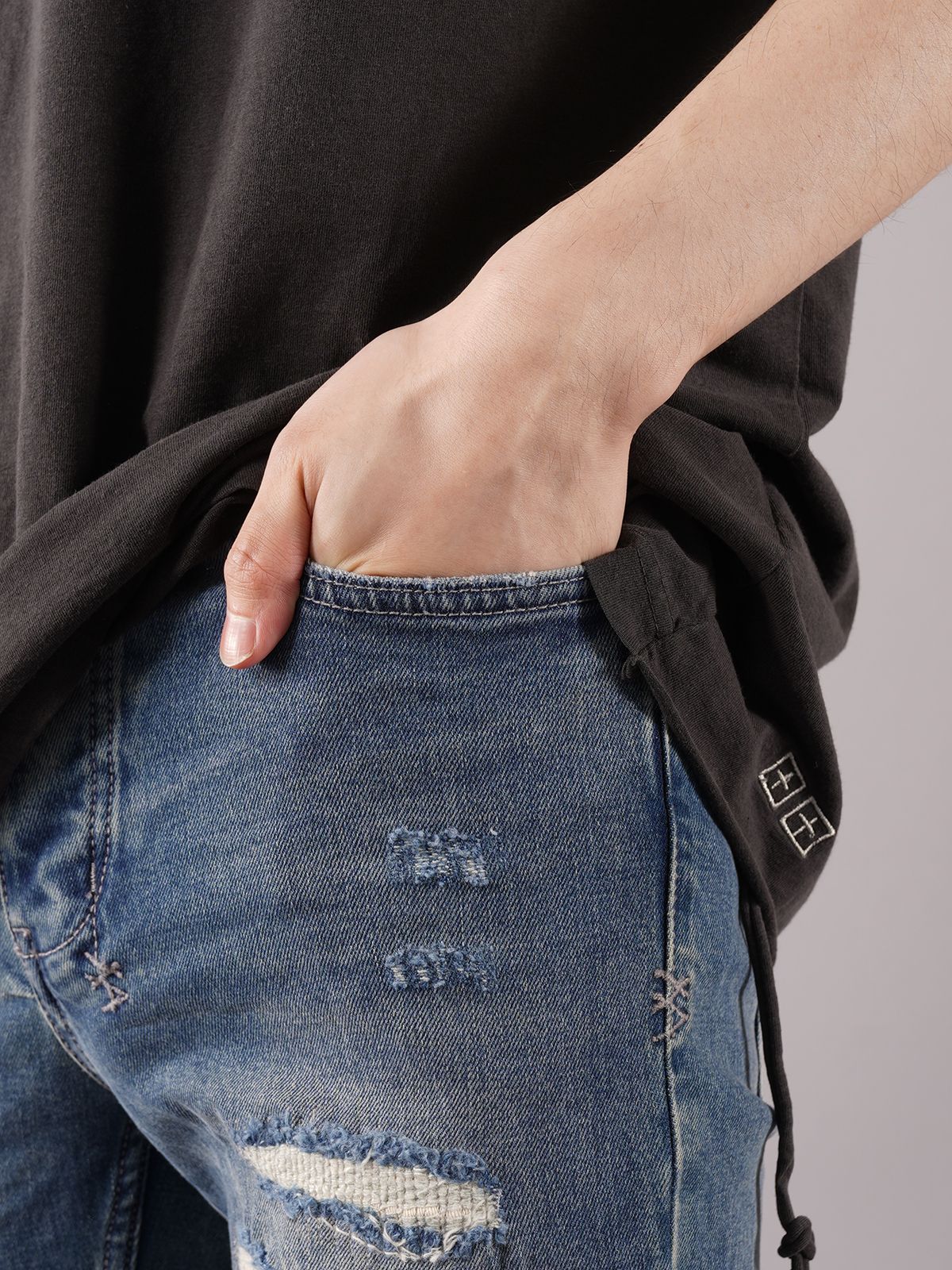 ラスト1点 / CHITCH DENIM PANTS - デニムパンツ (RAGE RIPPED)