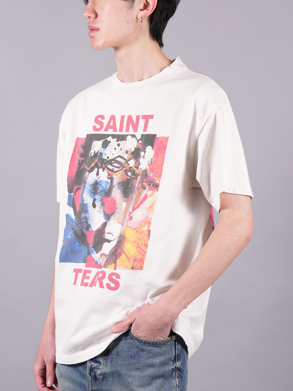 SAINT M×××××× - 【ラスト1点】 SM-S23-0000-092 / DT_SS TEE / CLOWN