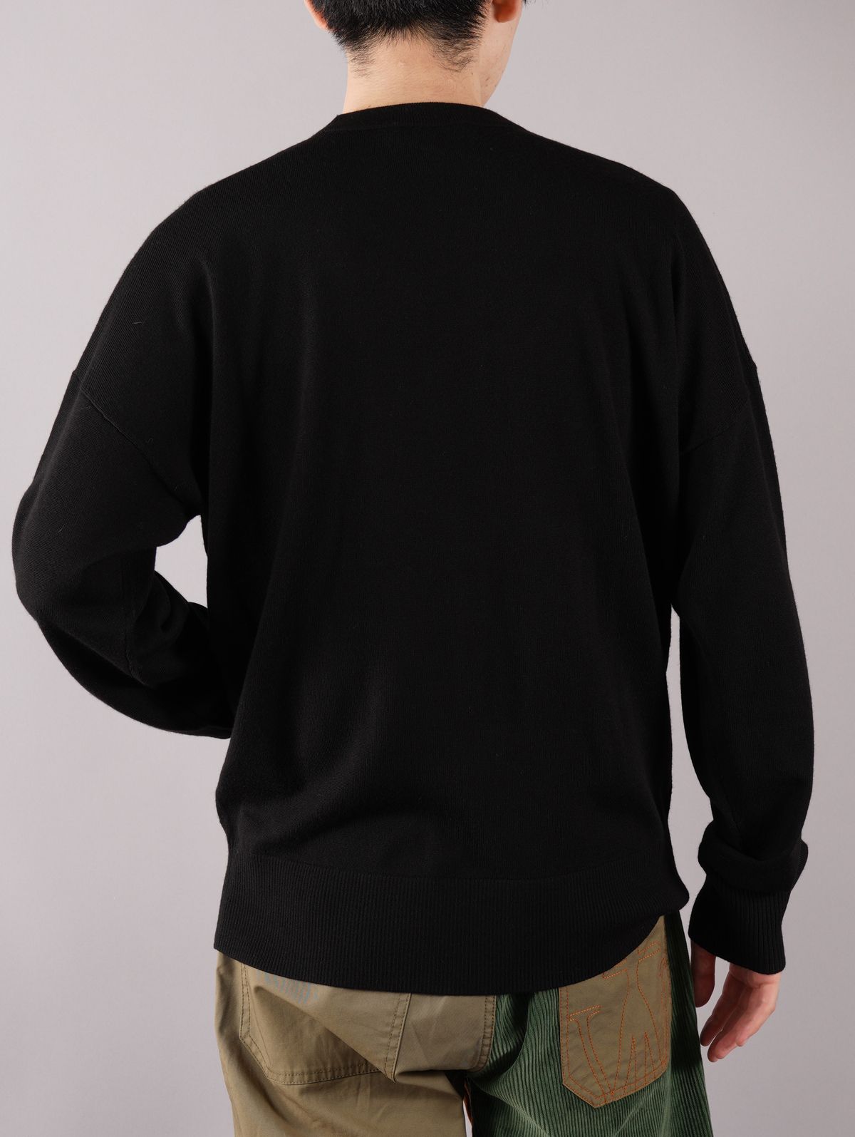 ラスト1点 / ANCHOR CREWNECK JUMPER / アンカークルーネック ジャンパー (ブラック)