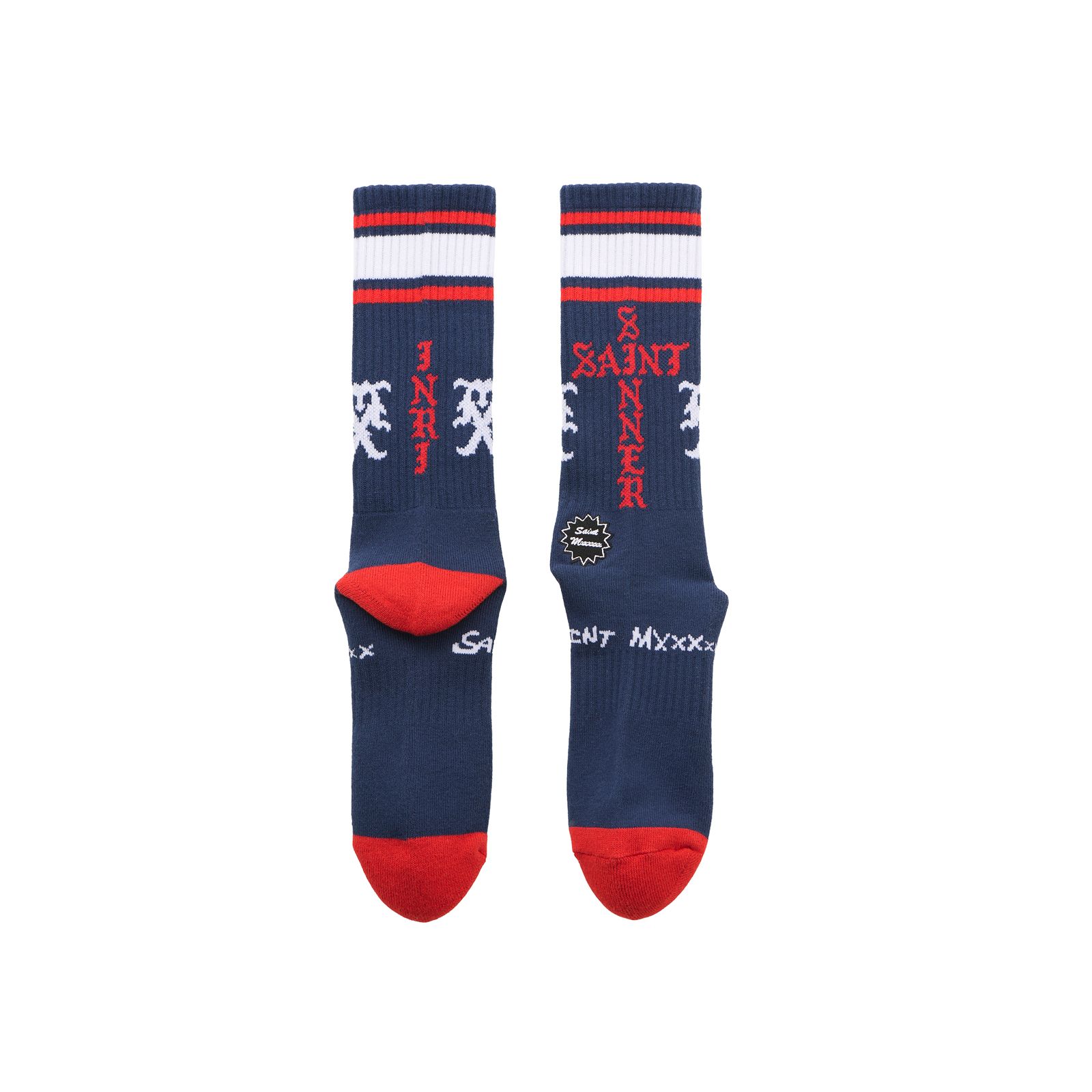 SM-HR1-0000-114 / SOCKS / SINNER / BLUE+RED / ソックス (ブルー/レッド)