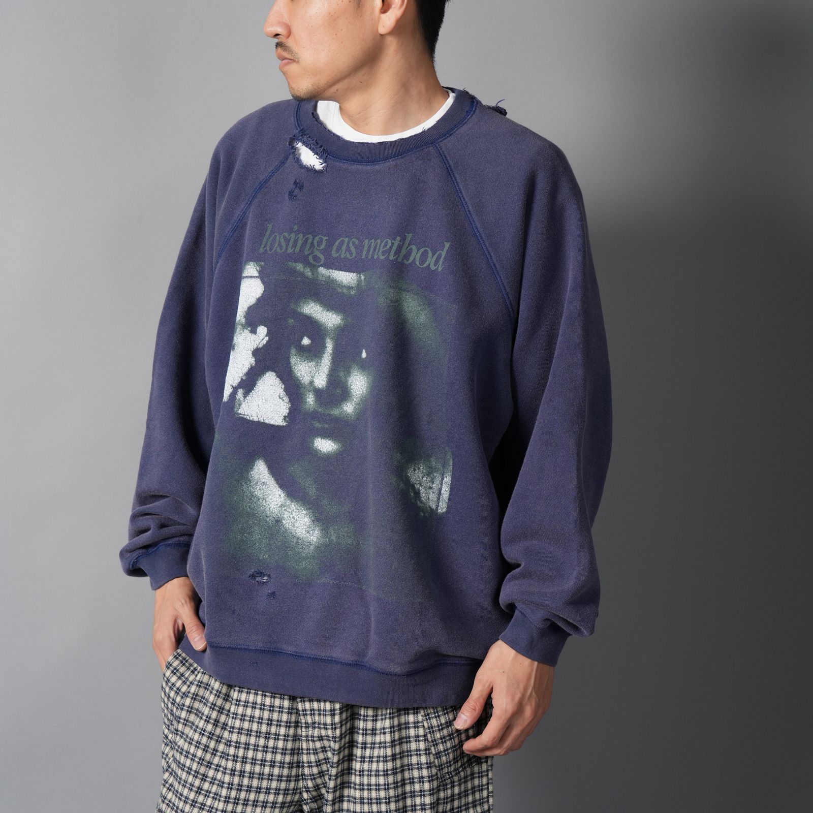 SIREN, crewneck / クルネックスウェット ・ トレーナー (ネイビーブルー)
