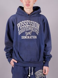 【ラスト1点】 SM-A22-0000-026 / HOODIE / POSSESION / NAVY / プルオーバフーディー  / パーカー  (ネイビー)