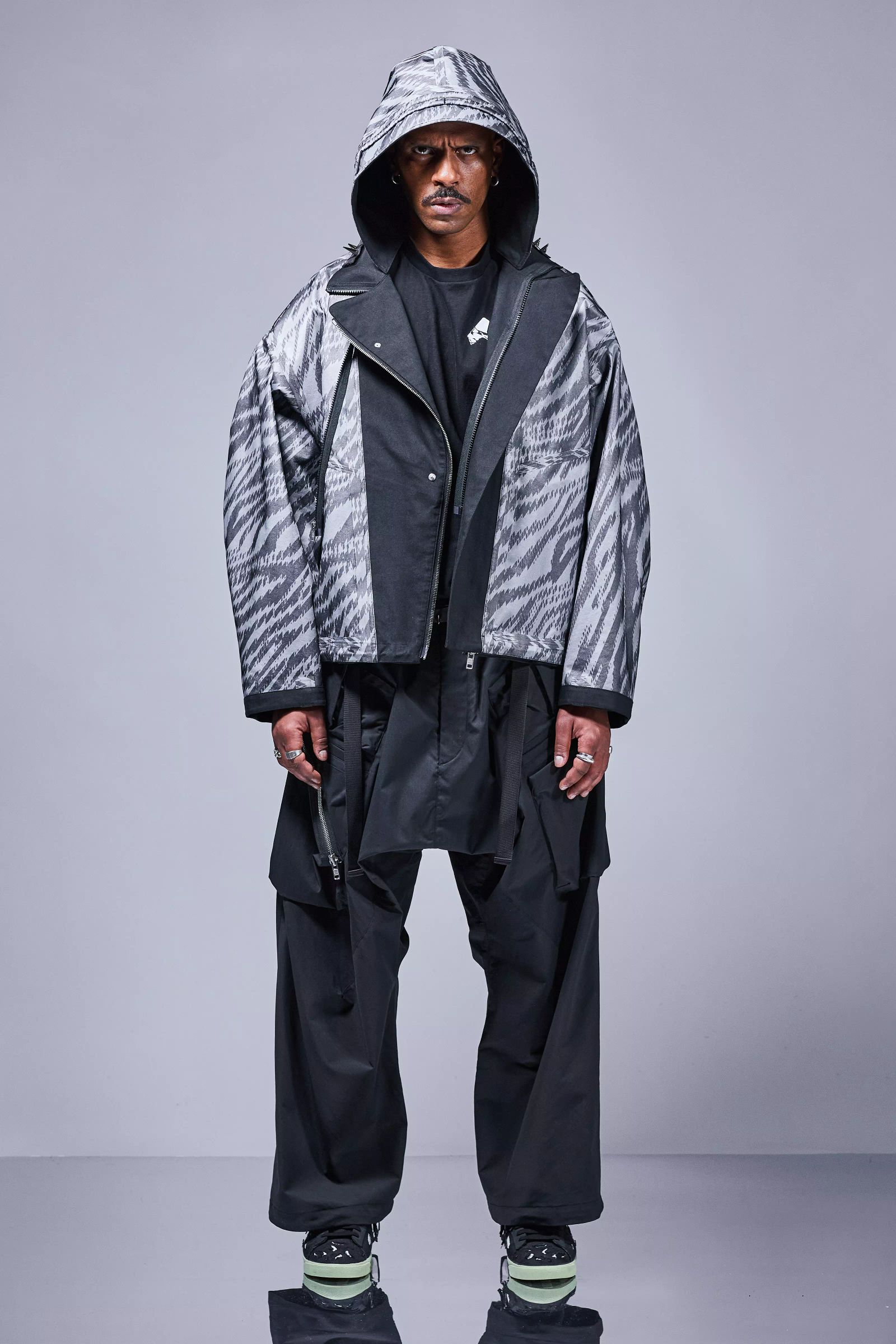 J68W-BQ / 3L Rider Jacket Gen. 1 / ライダージャケット / ナイロンジャケット[ワイドフィット](ブラック)