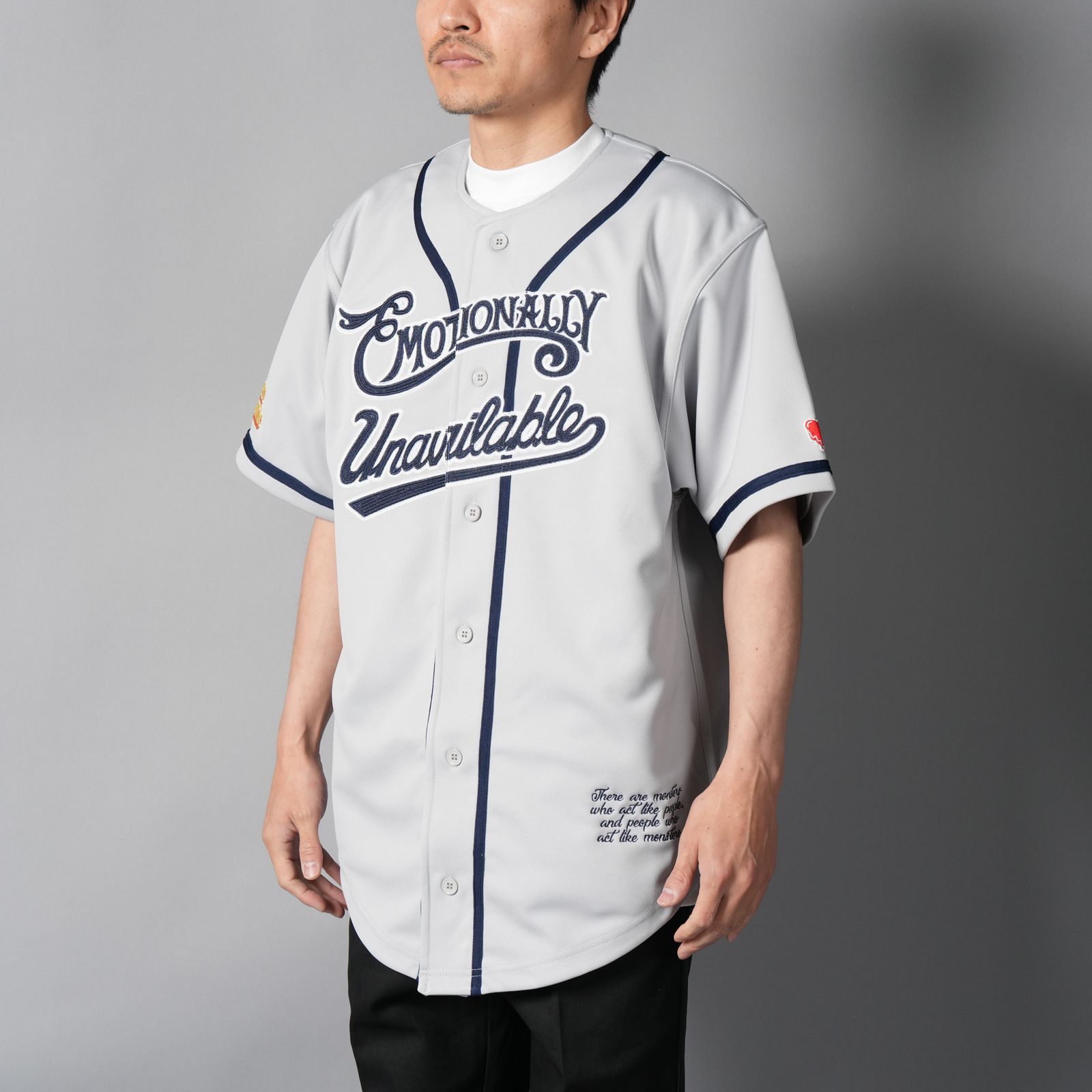 【コラボ】EU-HR8-0000-C02 / EU BASEBALL JERSEY / ベースボールジャージ (グレー)