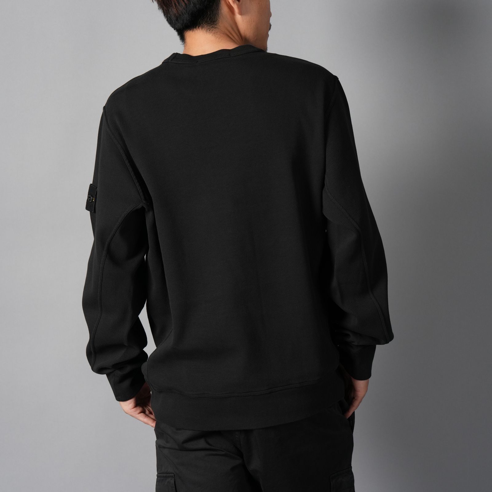 6100017 / ORGANIC COTTON INTERLOCK  / クルーネックスウェット(ブラック)